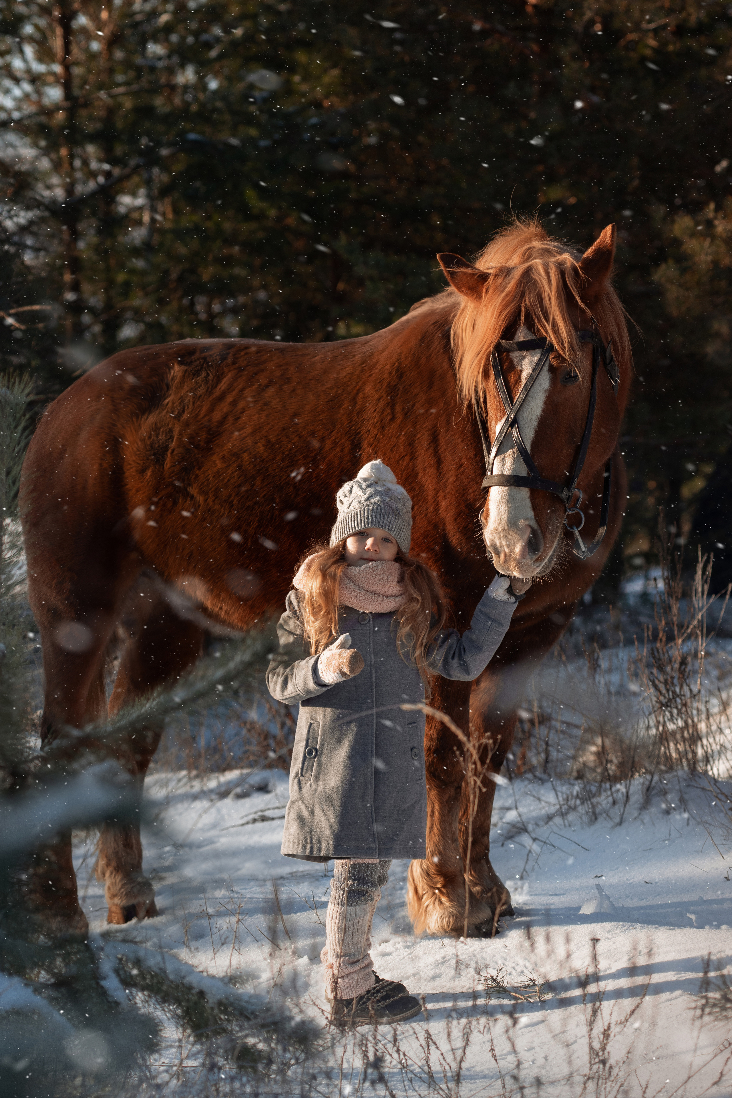 Детская съемка. С Бураном