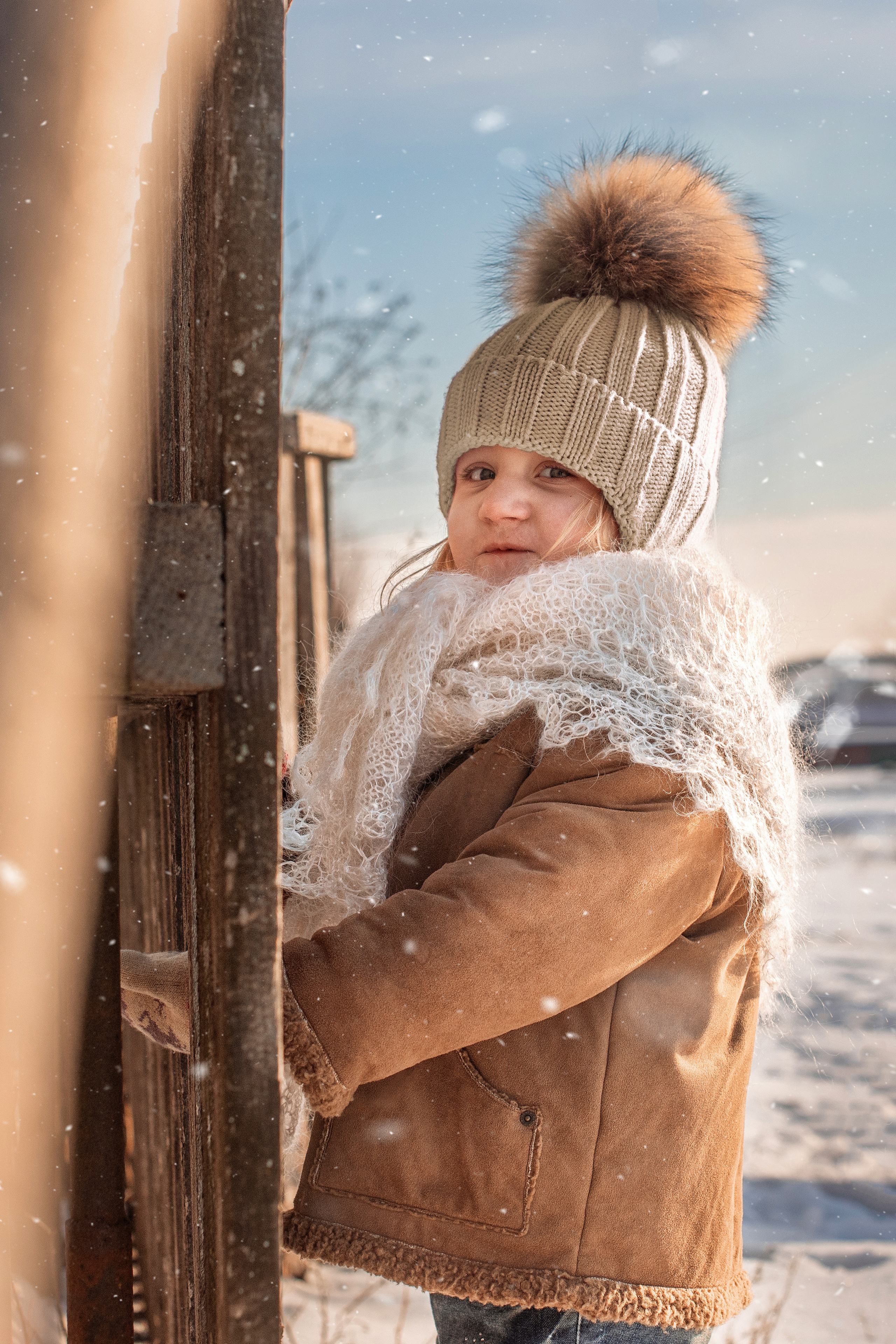 Детская съемка. С Бураном