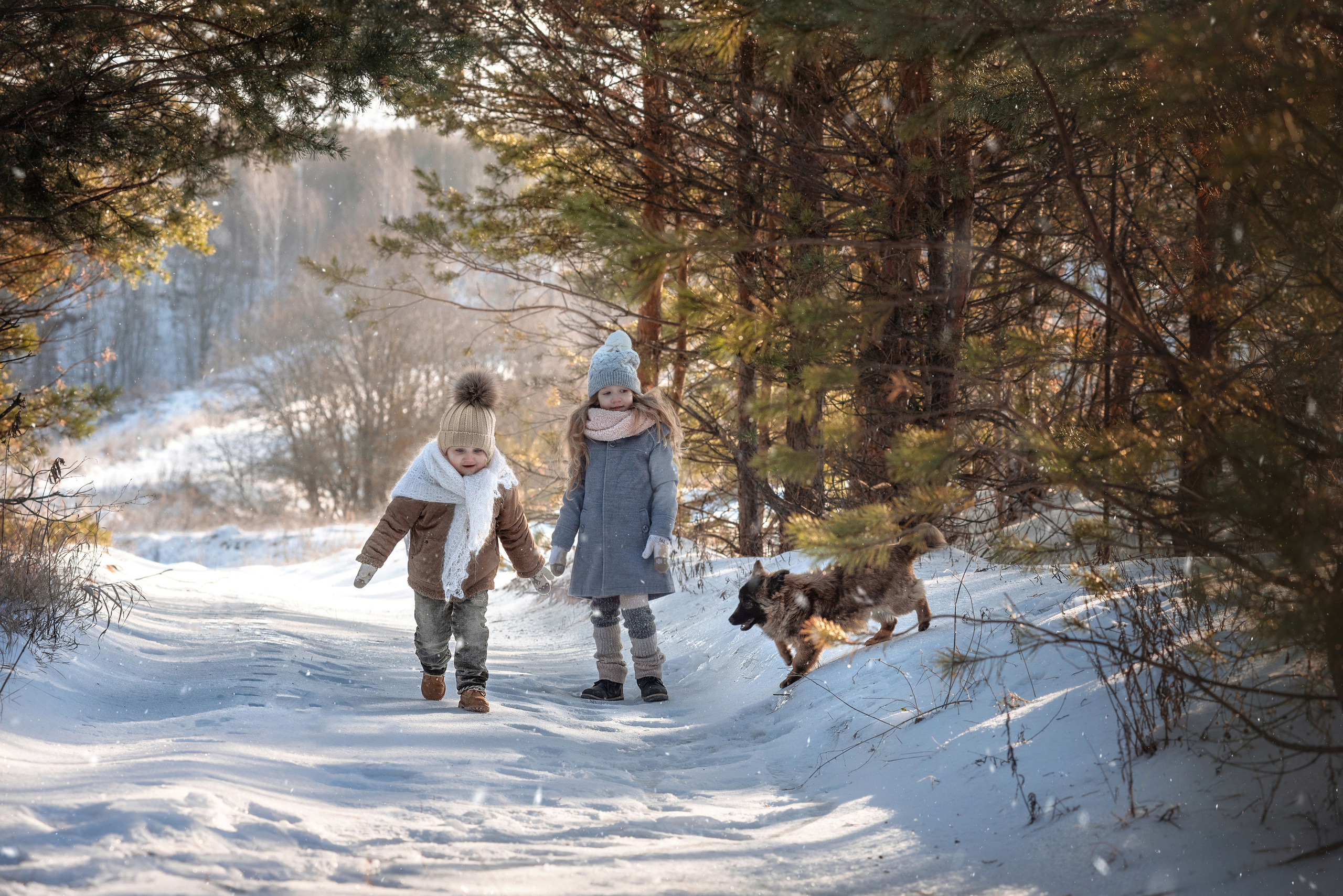 Детская съемка. С Бураном