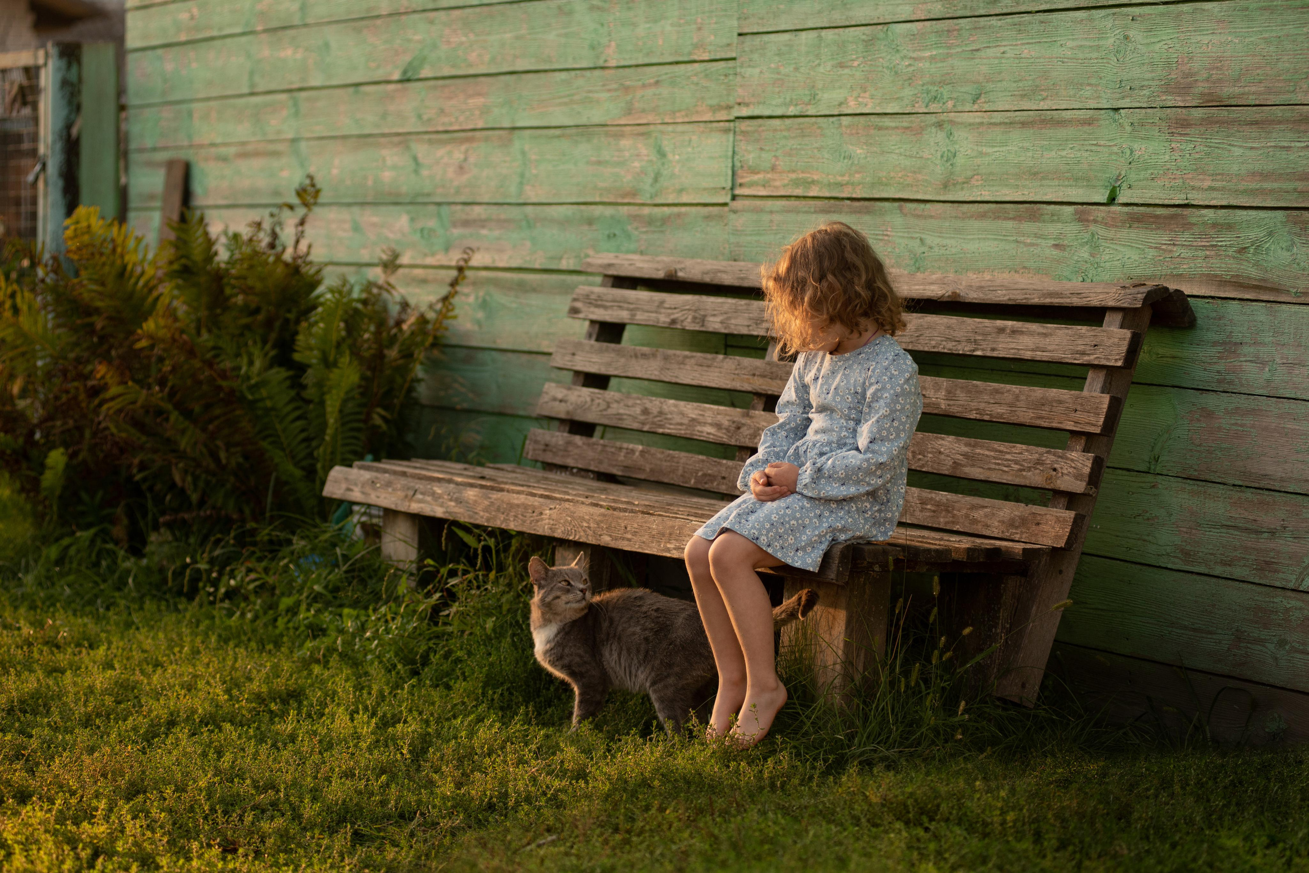 Детская съемка. Вика в деревне