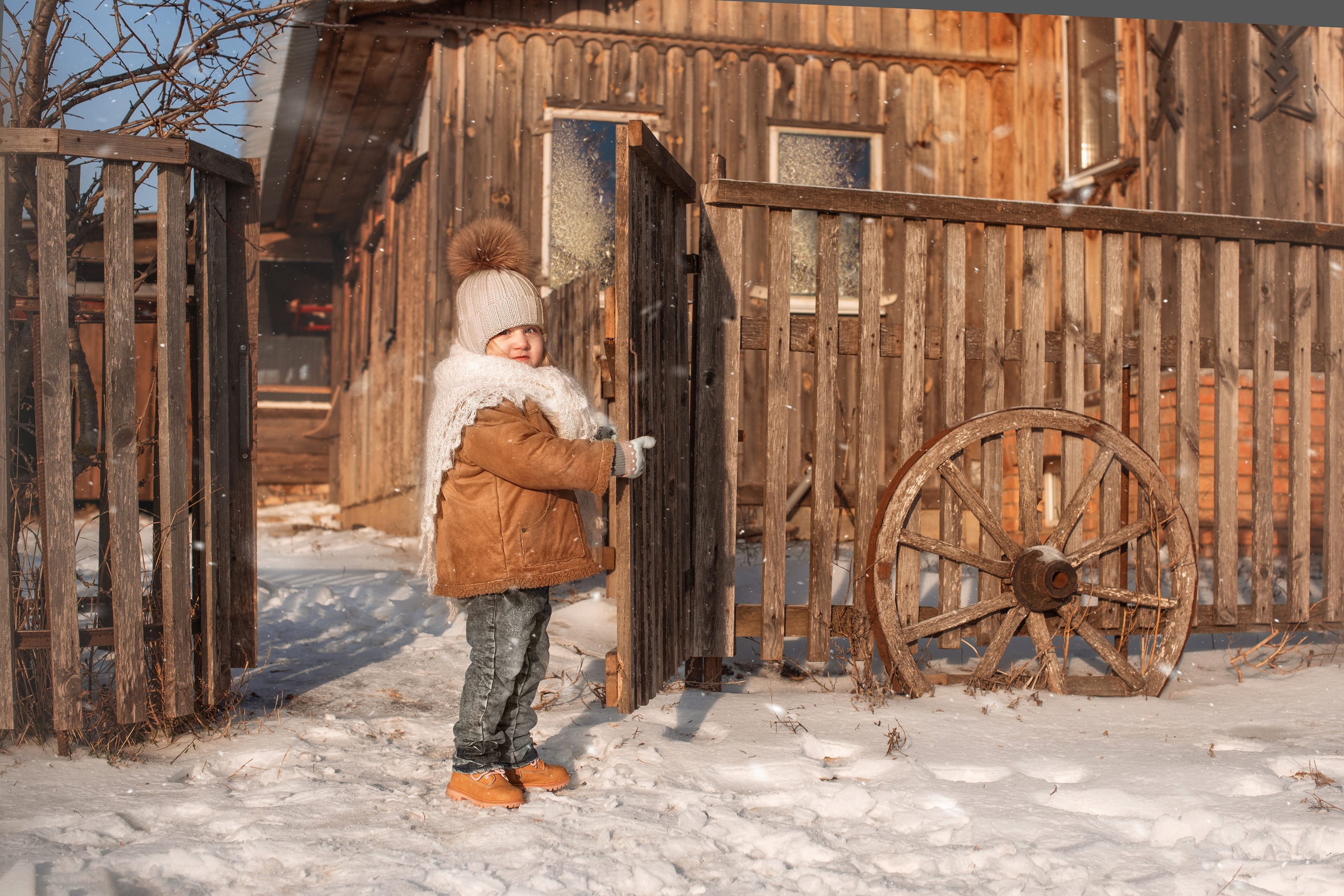 Детская съемка. С Бураном