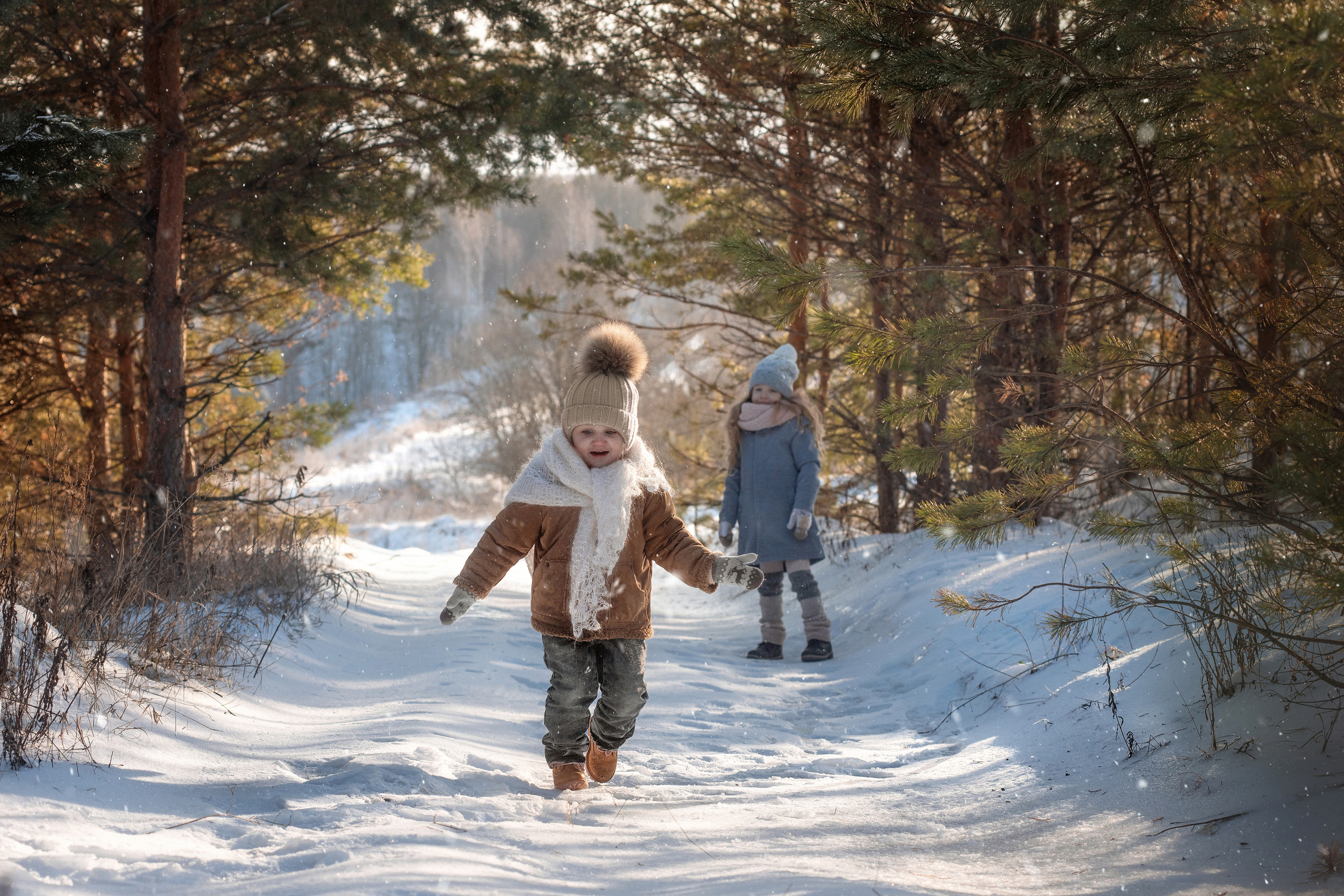 Детская съемка. С Бураном