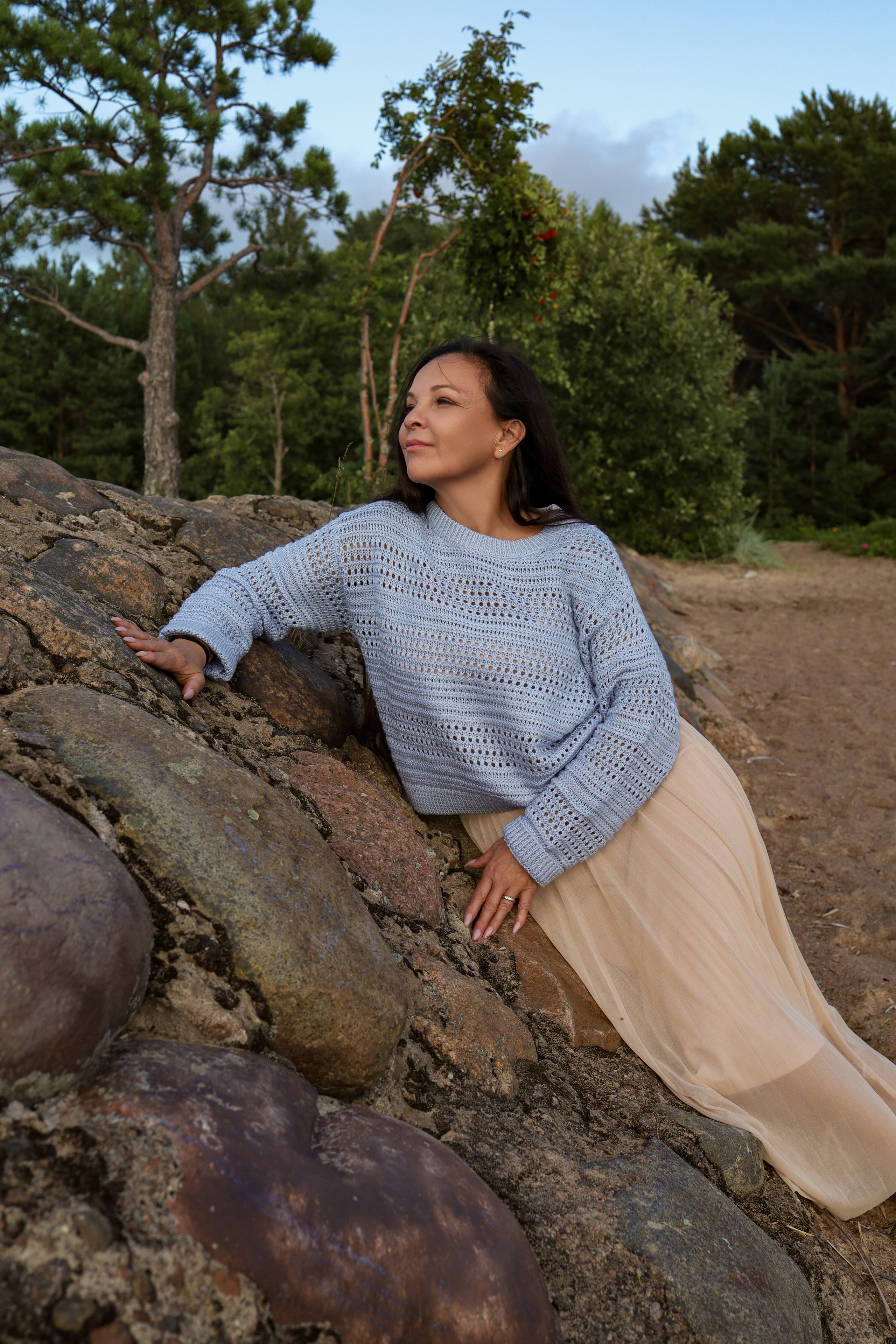 Натали, закат, финский залив. Женский портрет и немного больше в Санкт-Петербурге