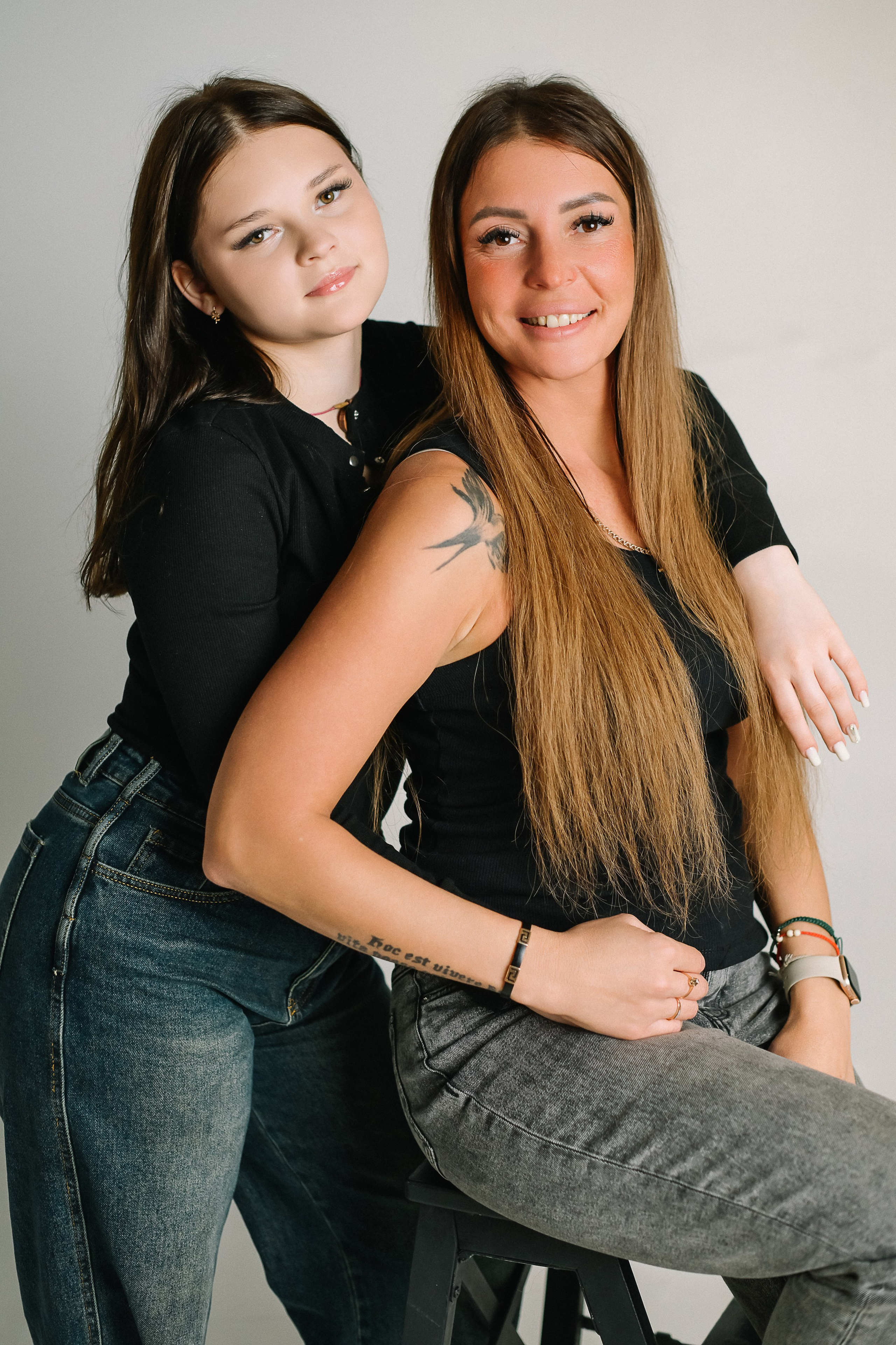 Александра с детьми