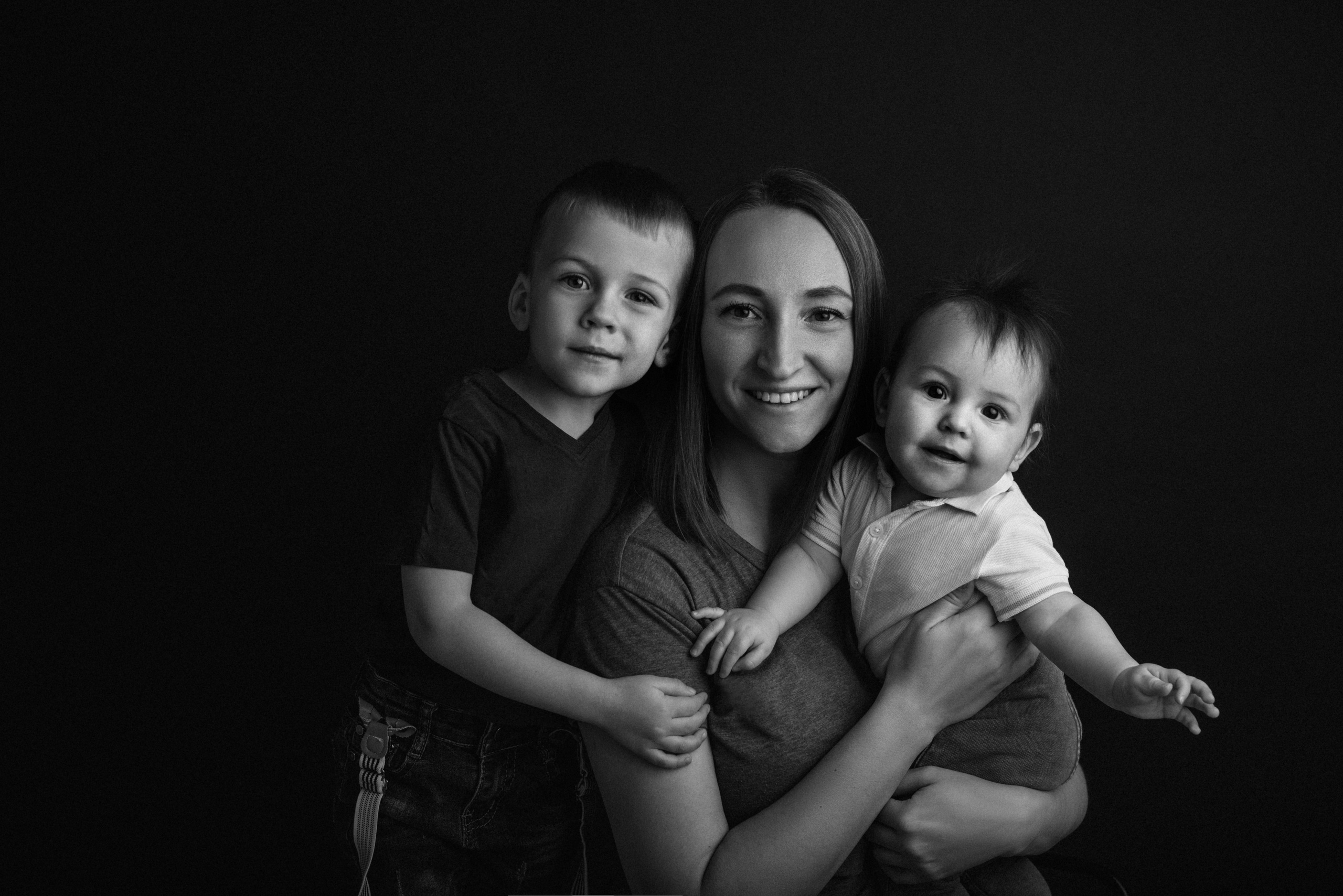 Черно-белые портреты детей и родителей. Фотограф в Санкт-Петербурге Марина Парникова