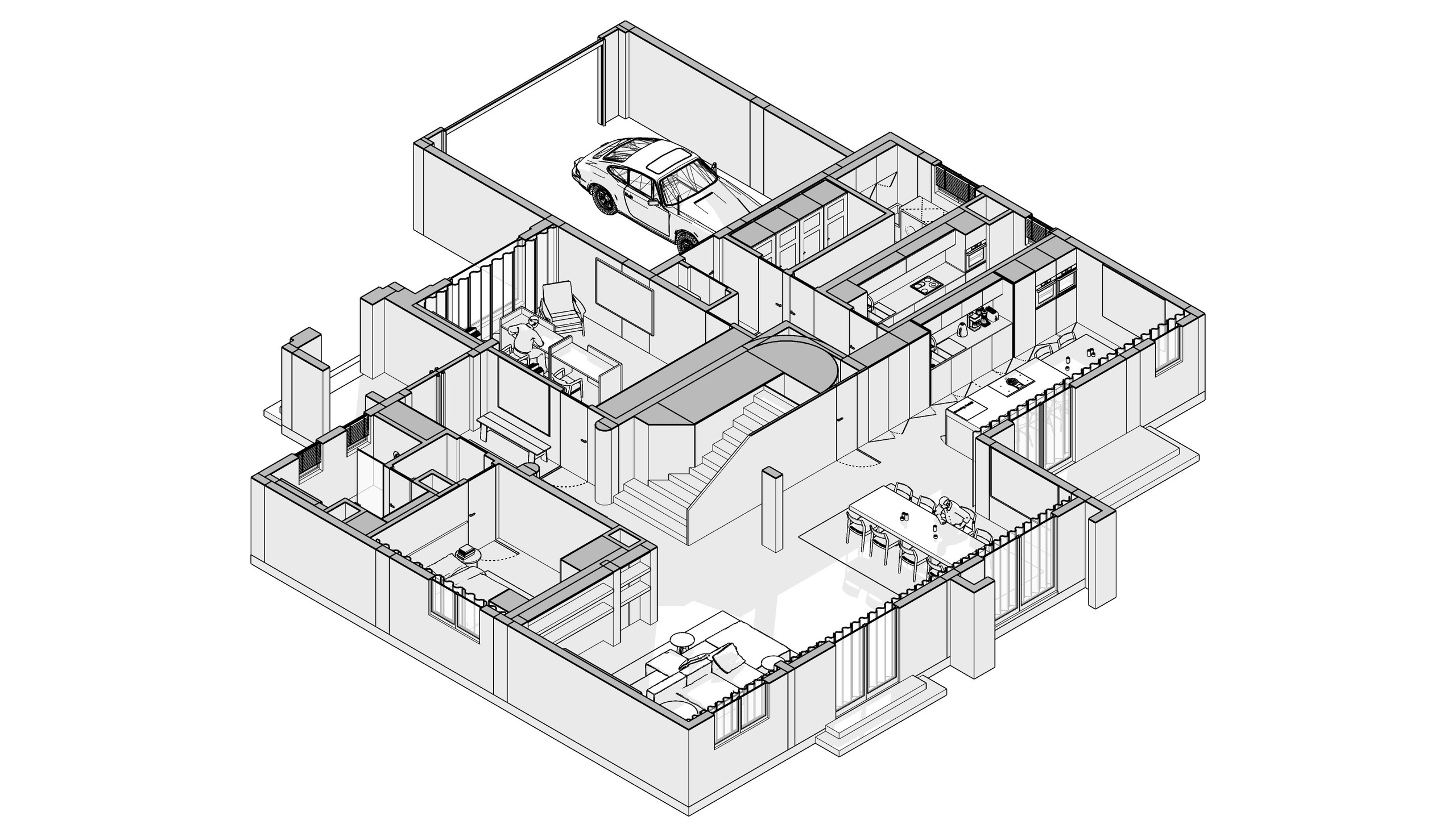 Дубай · Частный дом · 410 м². Дизайн интерьера в Калининграде — студия Dune Design. Архитектурный минимализм для жилых и коммерческих пространств