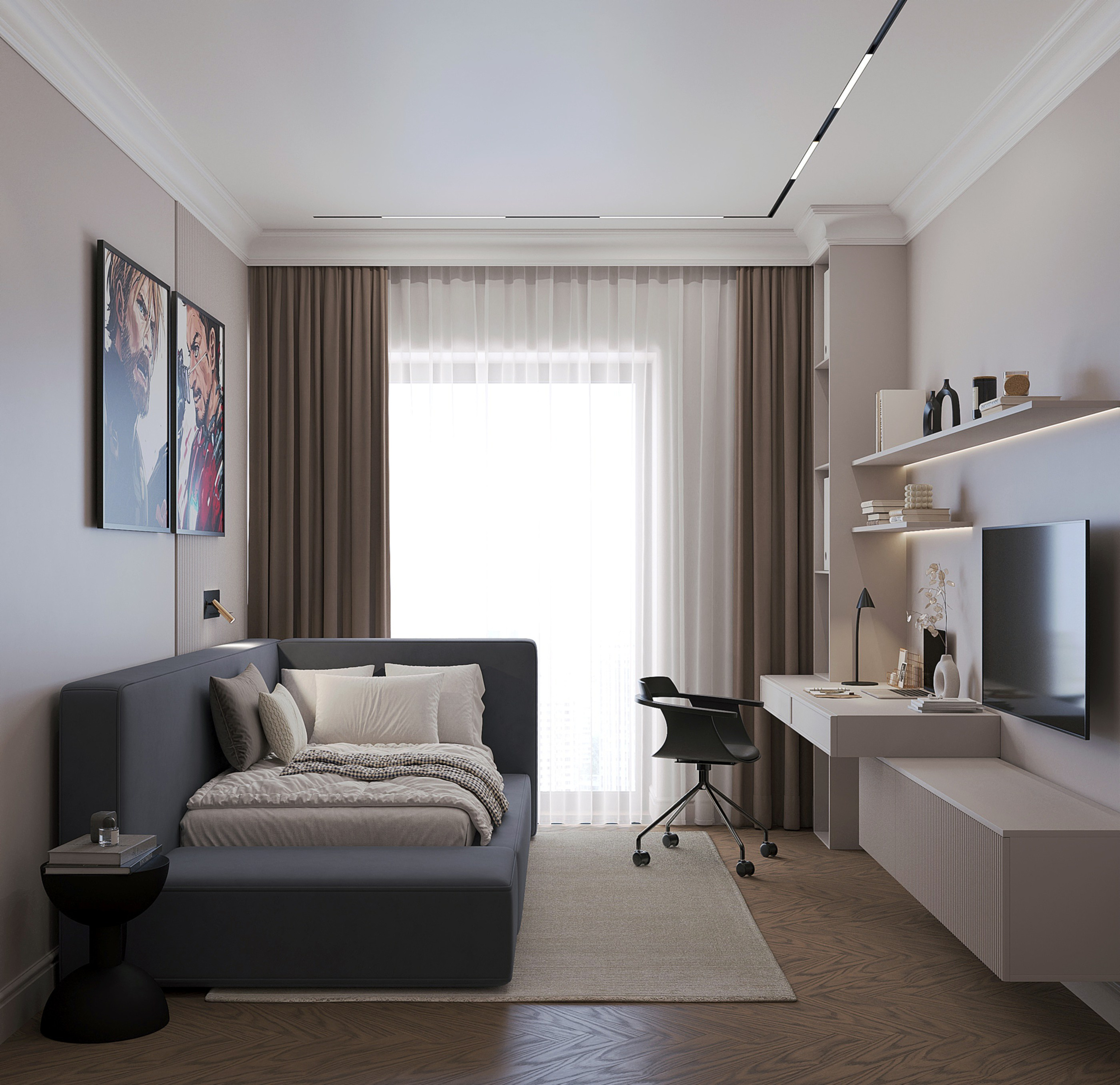 Проект ЖК City Bay Москва. Студия дизайна интерьера Лактионовой Елены