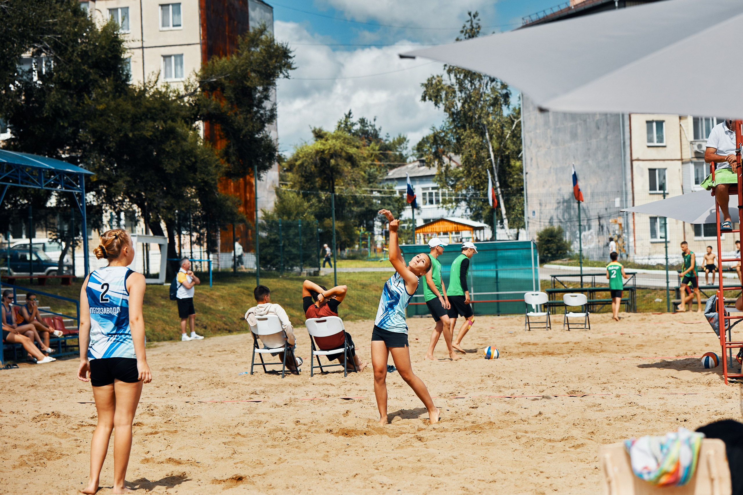 Один день соревнований по пляжному волейболу