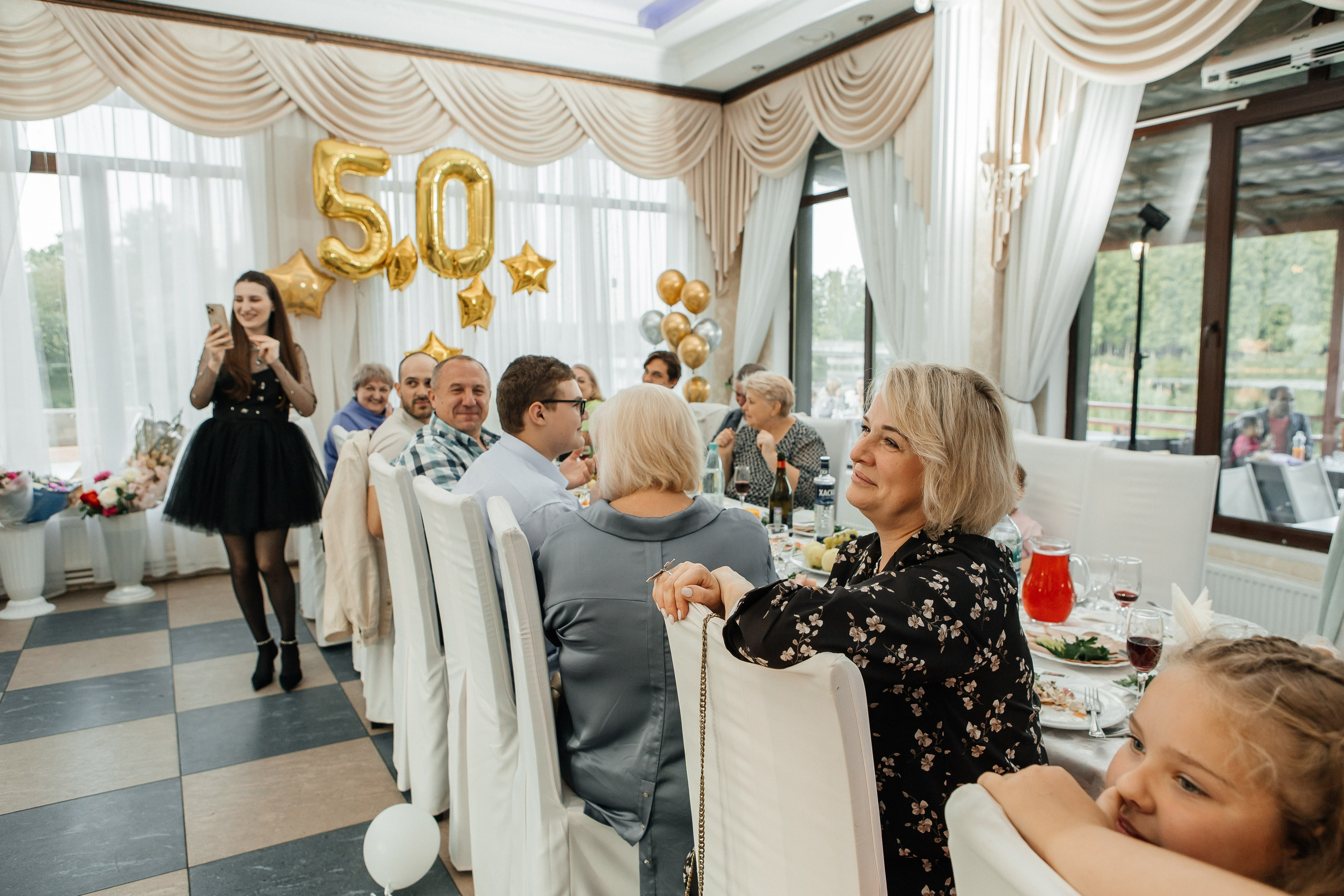 Юбилей в ресторане «Венеция». Свадебный семейный фотограф в Санкт-Петербурге СПб Евгения Гинзбург