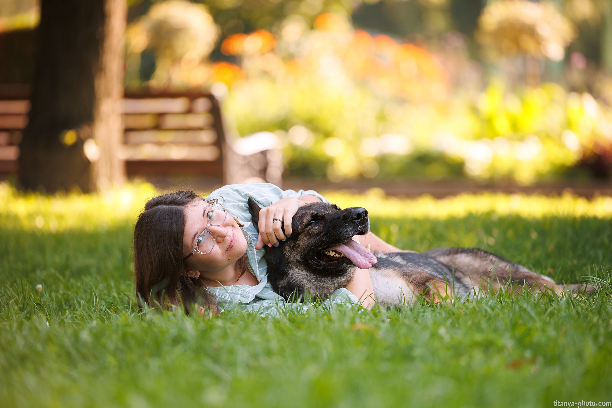 Маша и Харпи. Фотограф собак, фотограф-анималист Аня Титова (Titanya). Москва