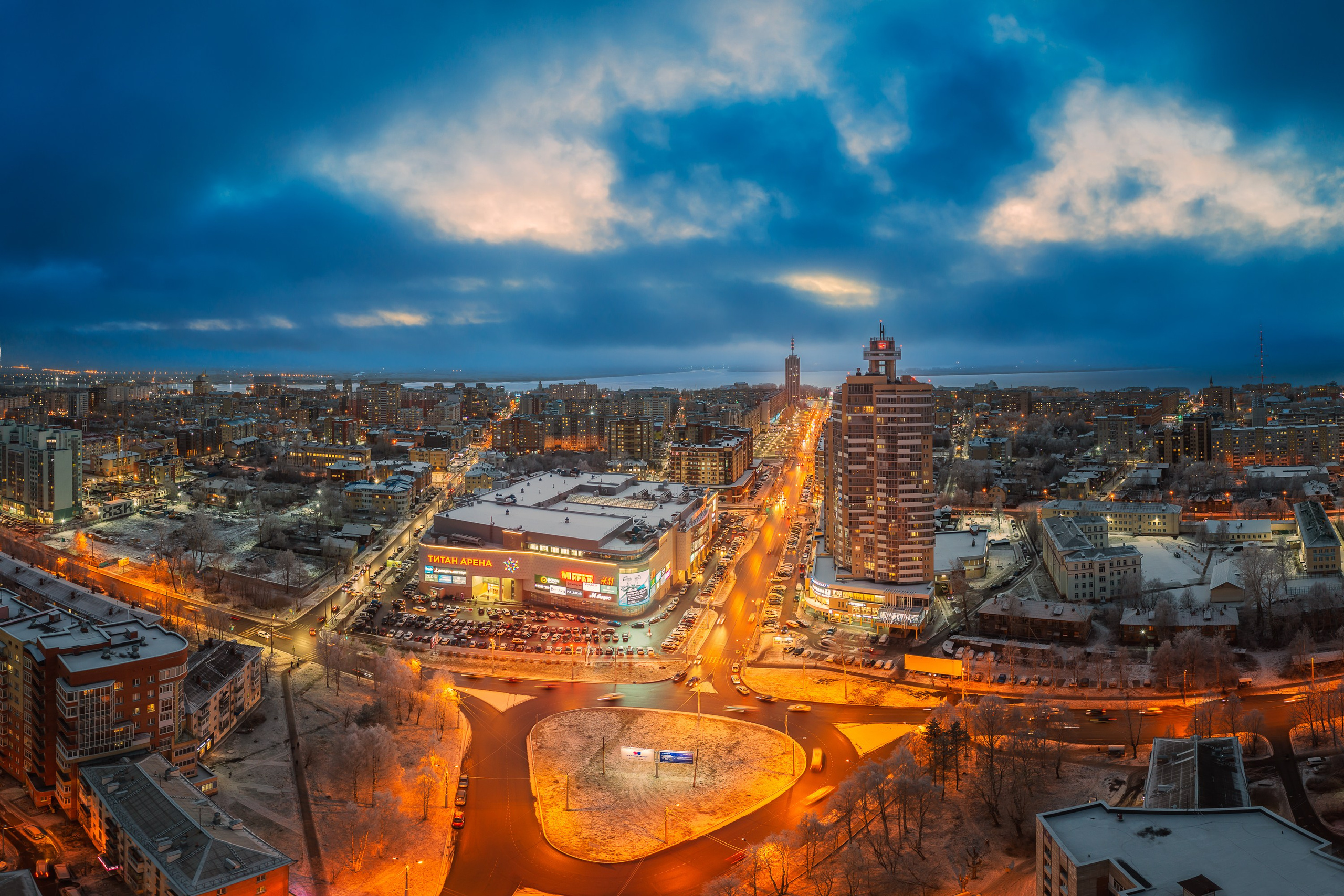Город. Аэросъемка в Архангельске, Александр Ермолин