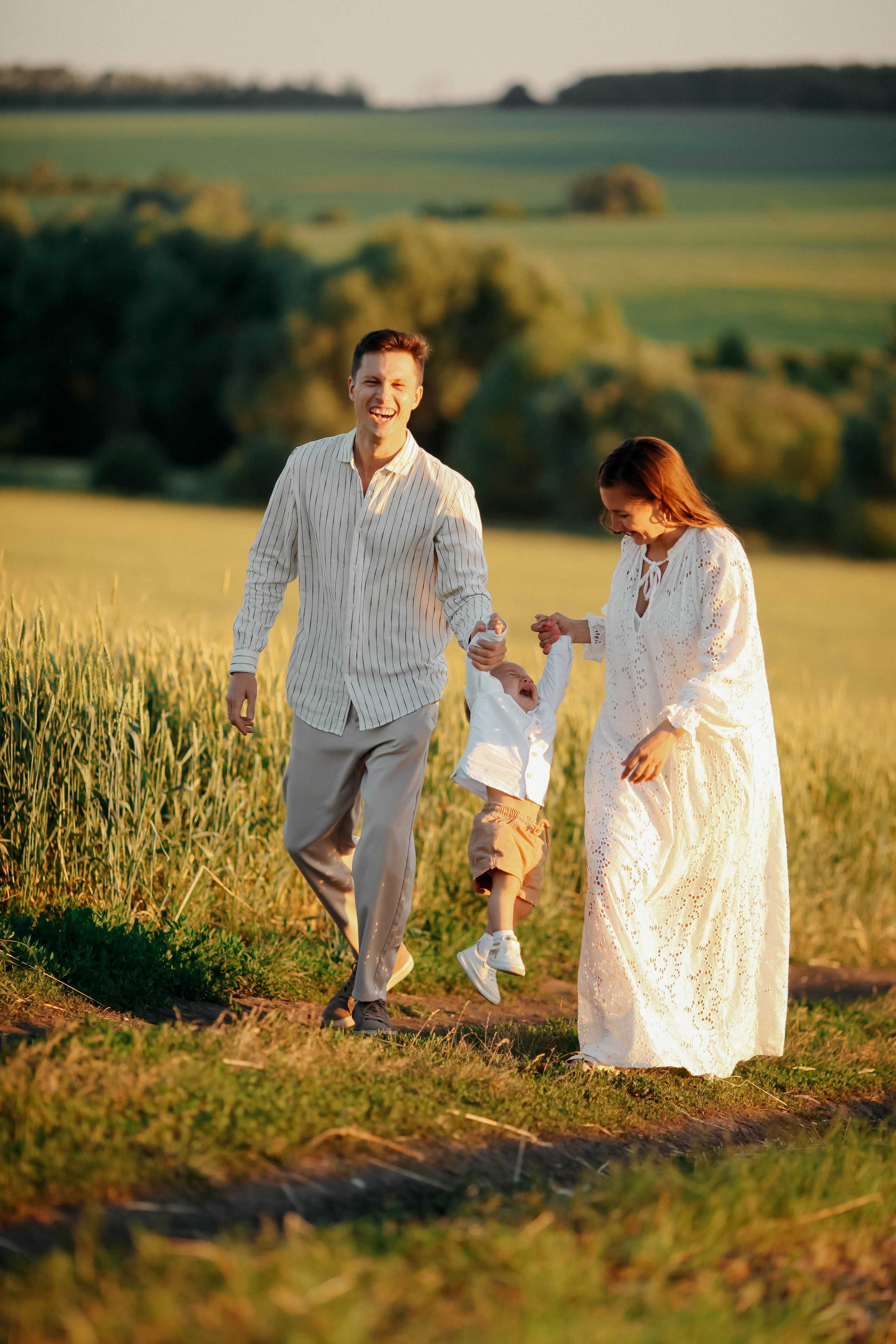 Семейная сьемка на закате. Семейный и свадебный фотограф в Пензе Валерия Филюкова