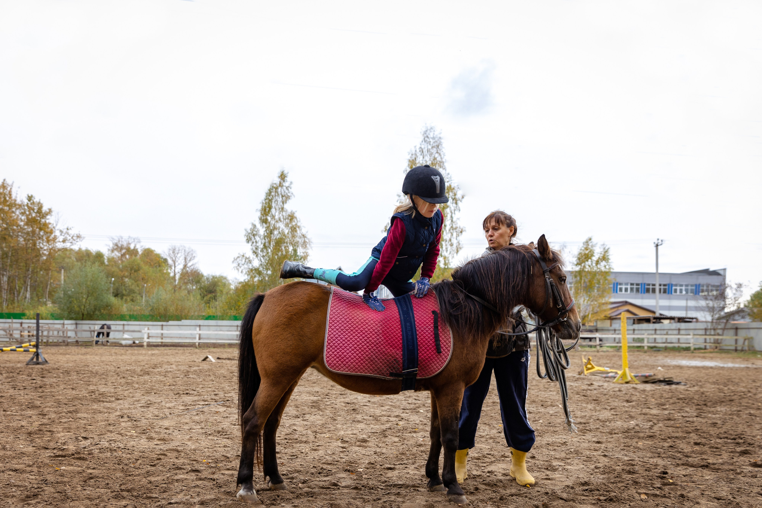 Конная тренировка Анастасии