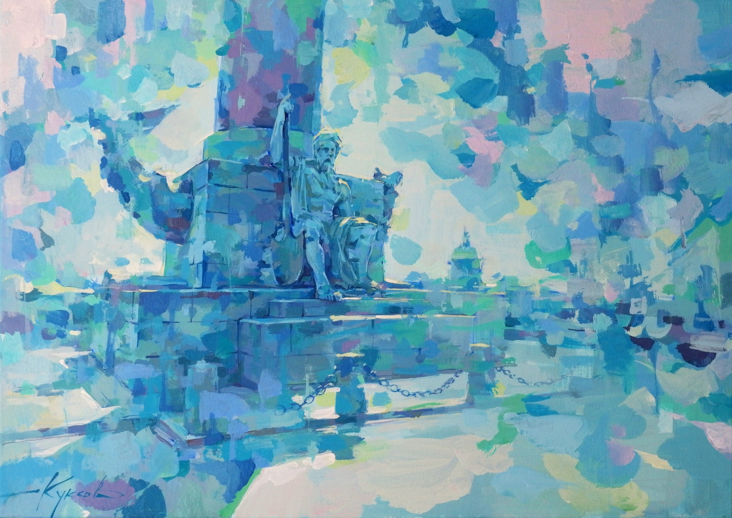 Город. Художник Денис Куксов