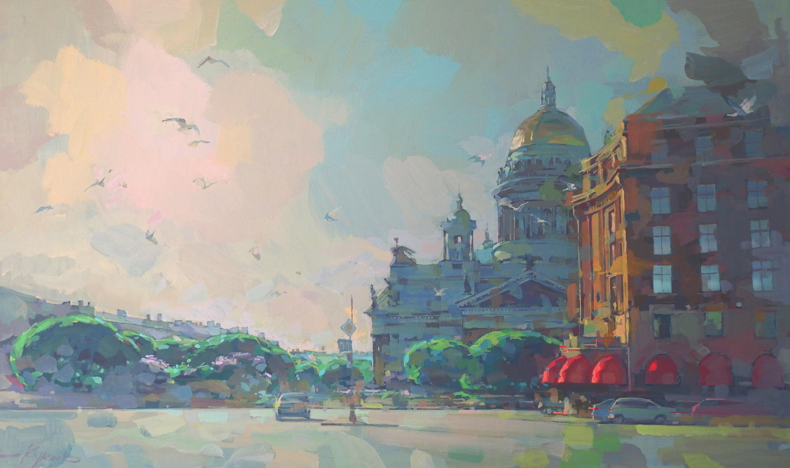 Город. Художник Денис Куксов