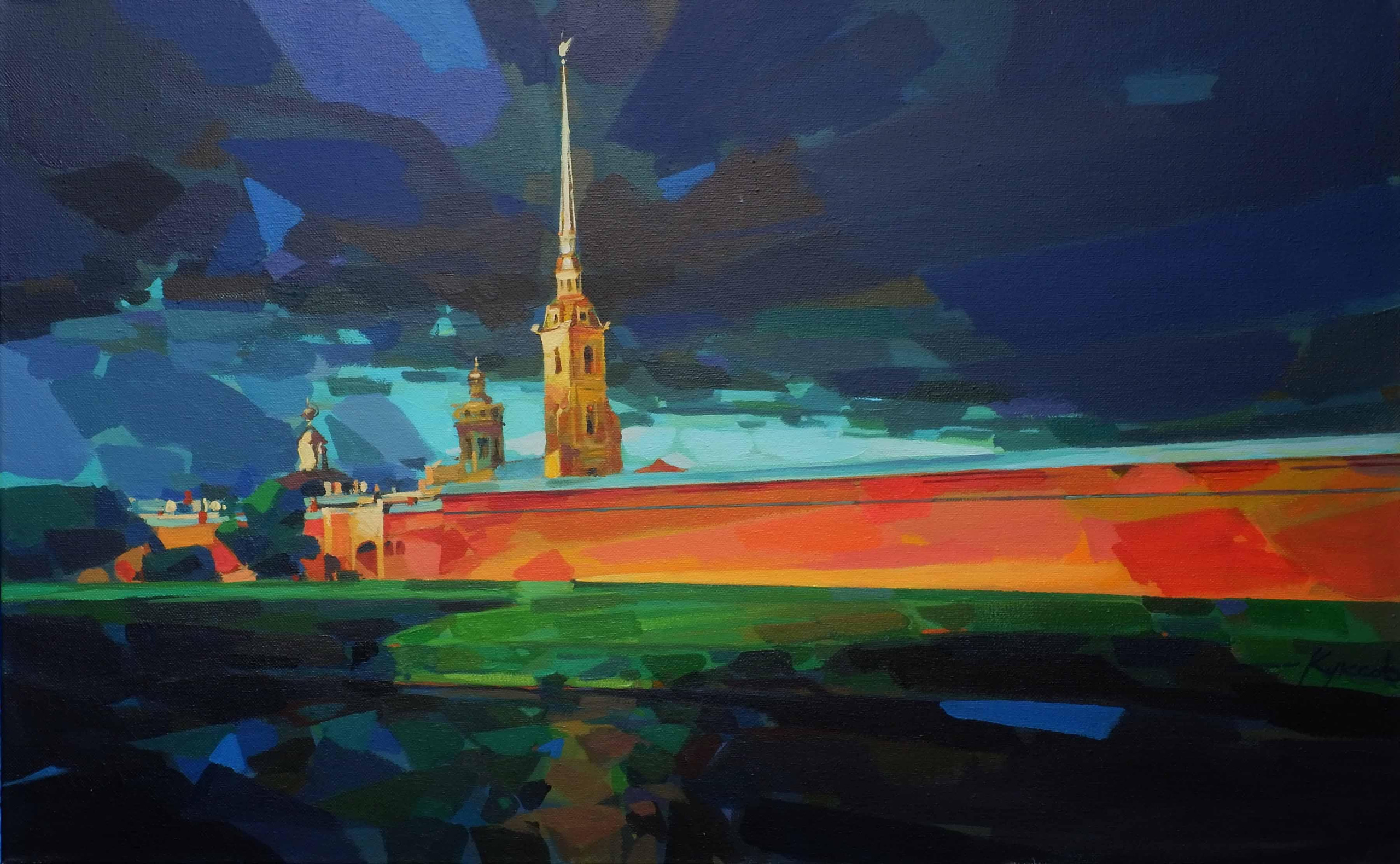 Город. Художник Денис Куксов