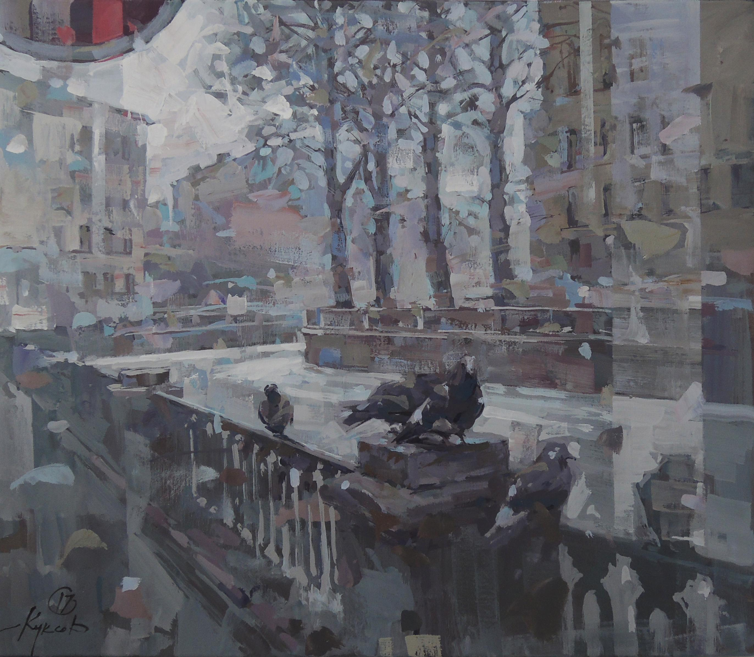 "Будний день" холст, акрил, нет в наличии