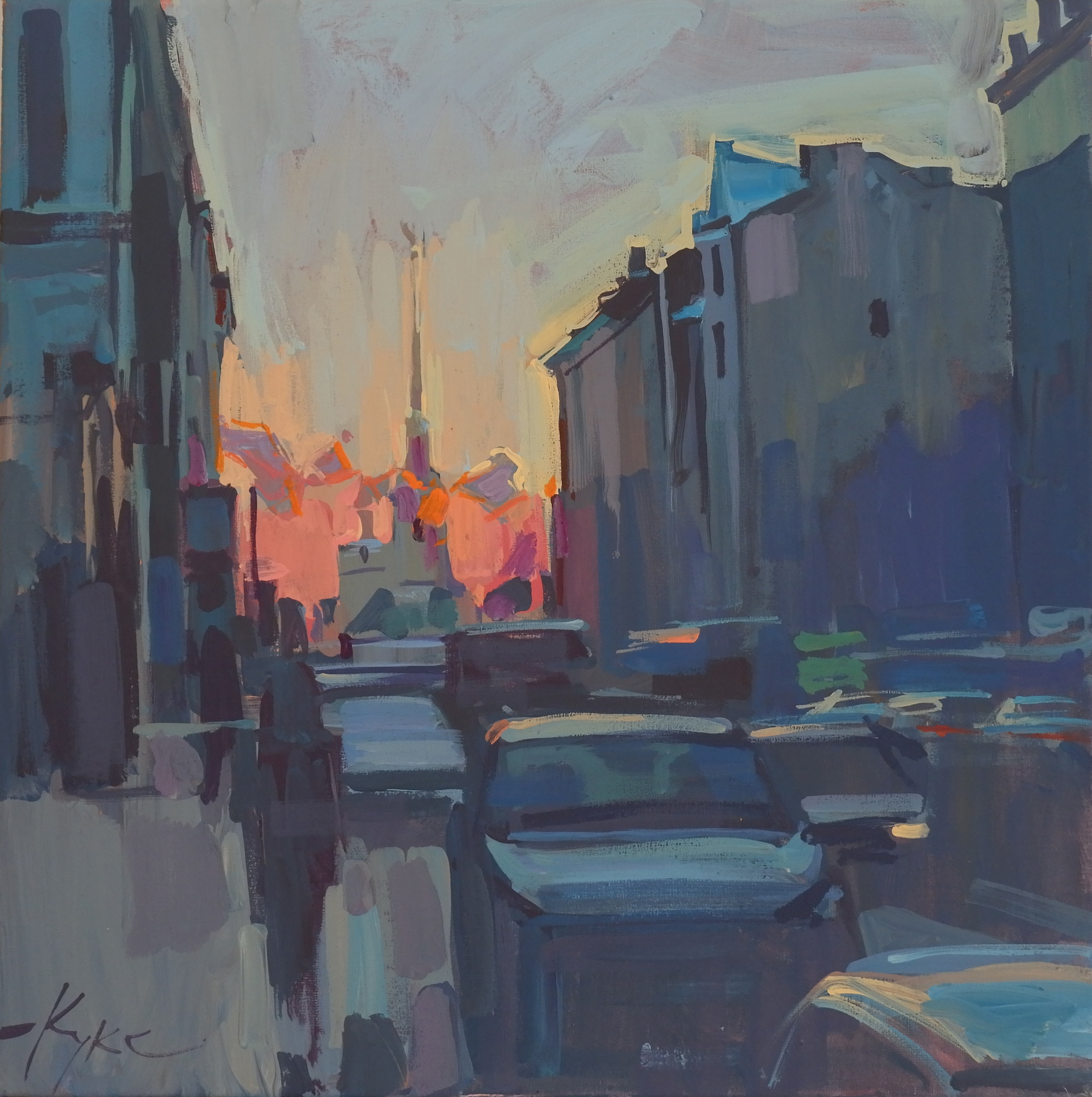 Город. Художник Денис Куксов