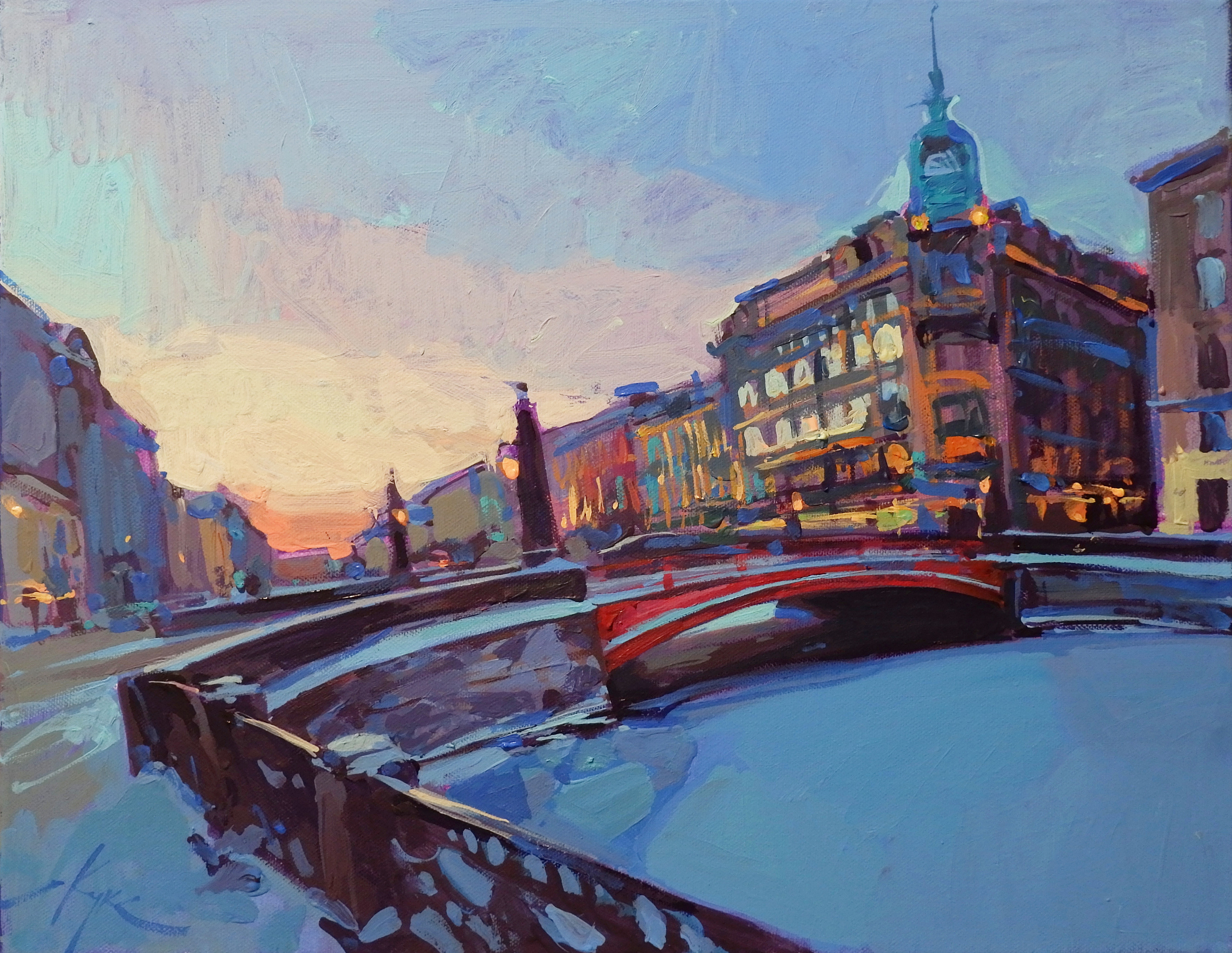 Город. Художник Денис Куксов