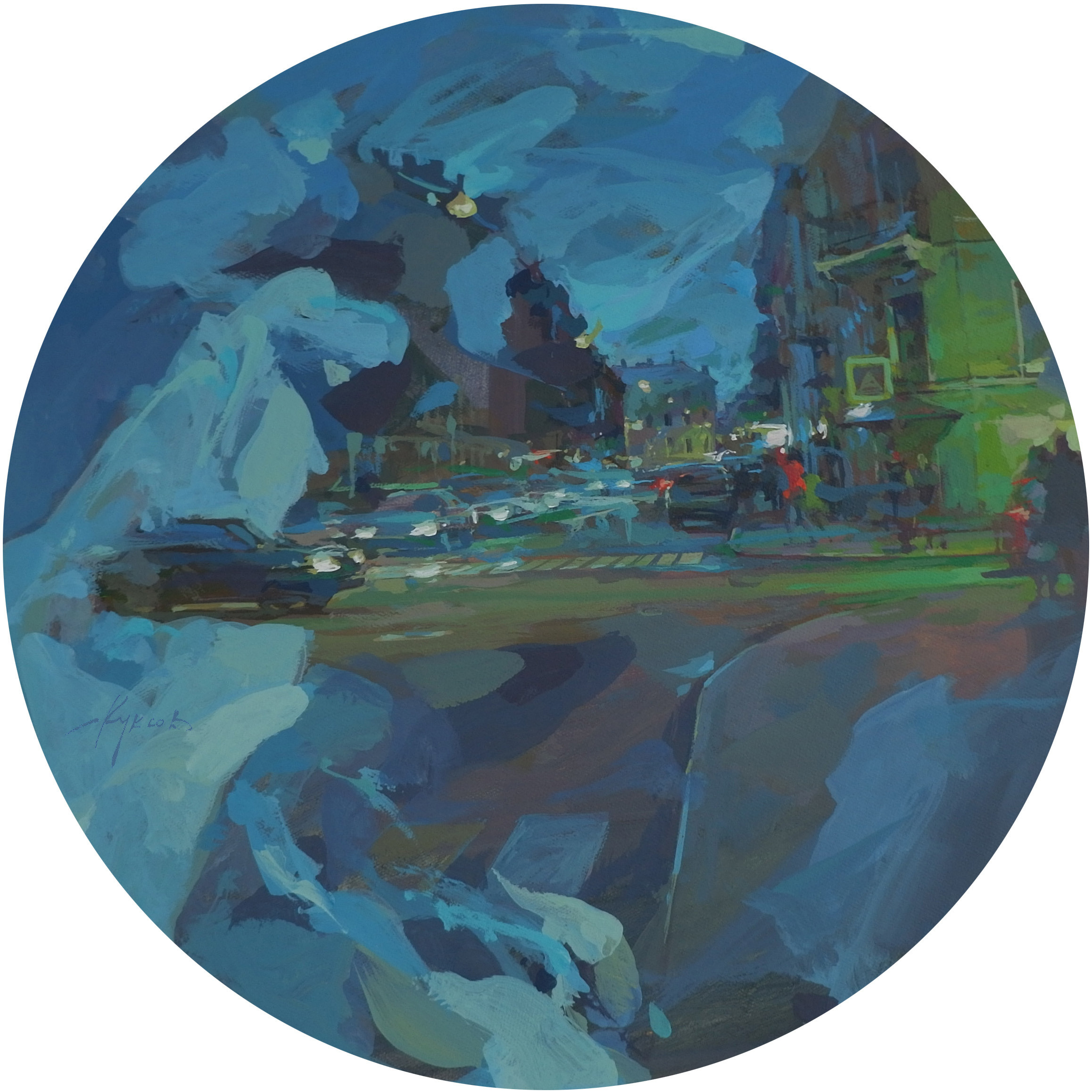 "Ноктюрн" холст, акрил, в наличии, цена по запросу