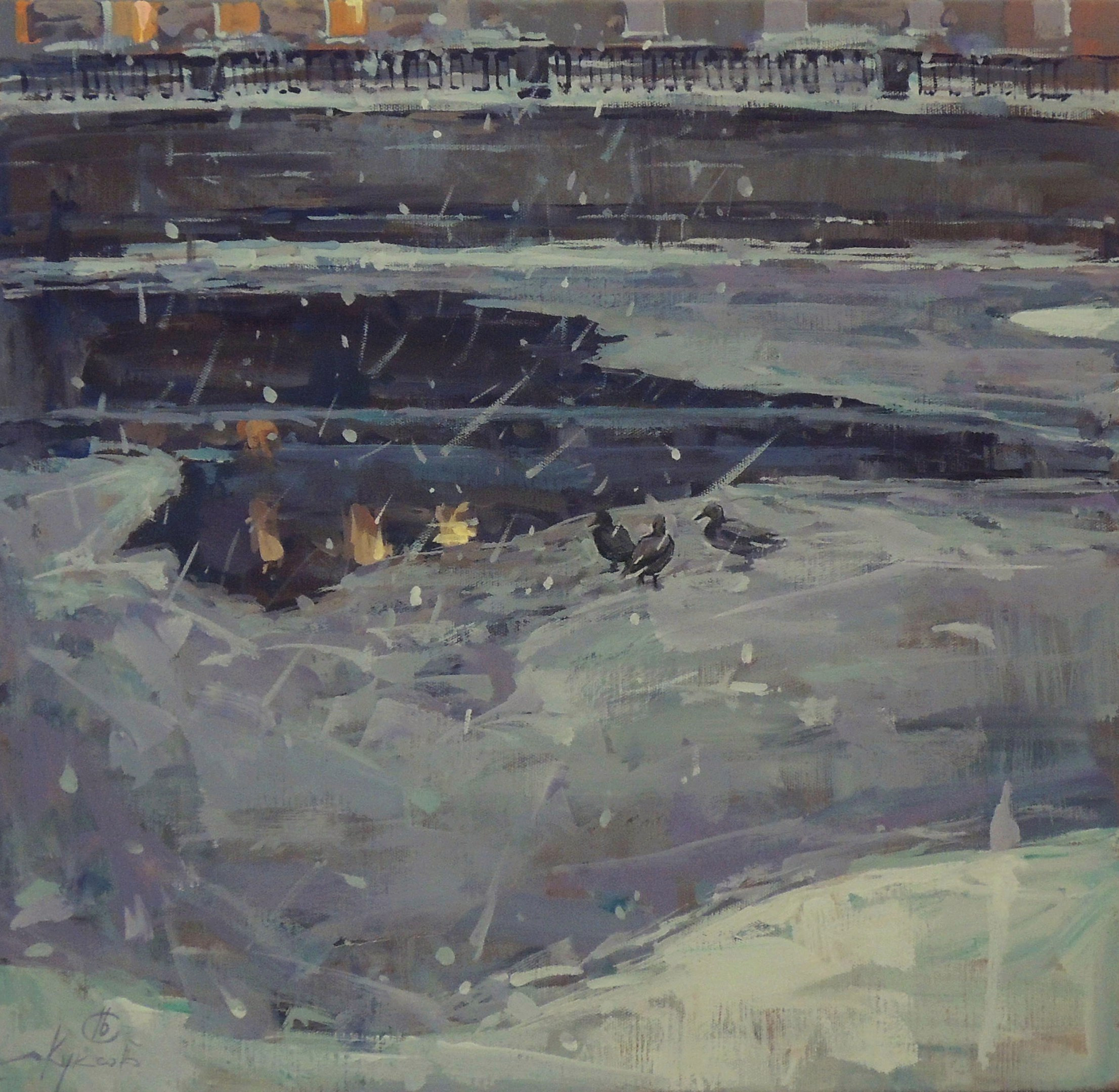 Город. Художник Денис Куксов