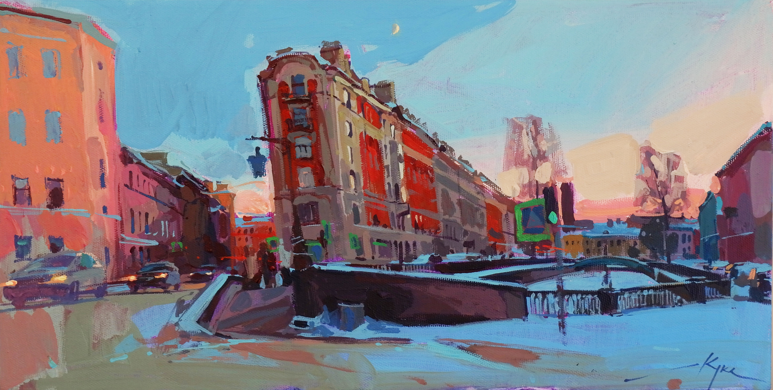 Город. Художник Денис Куксов