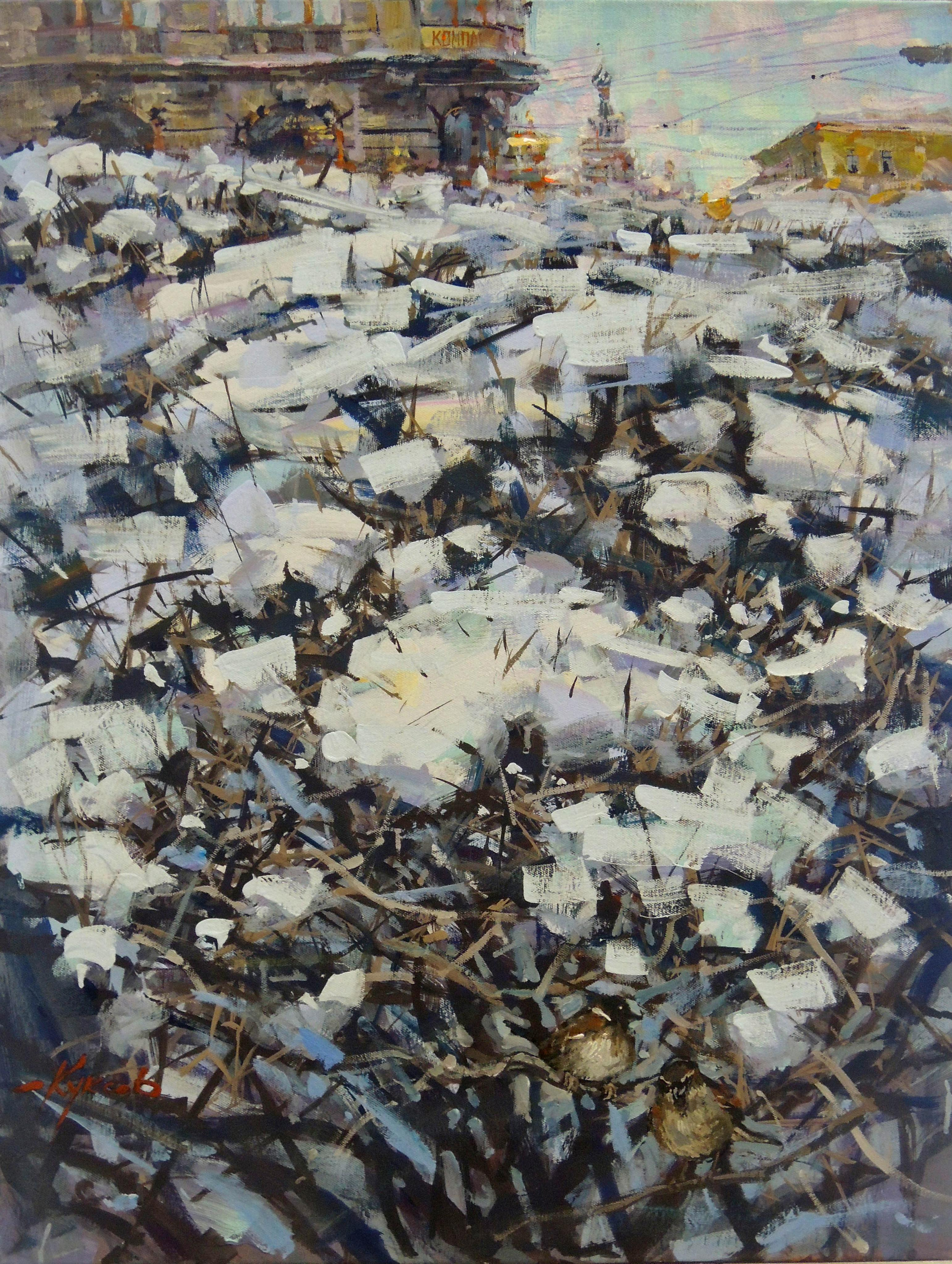 Город. Художник Денис Куксов