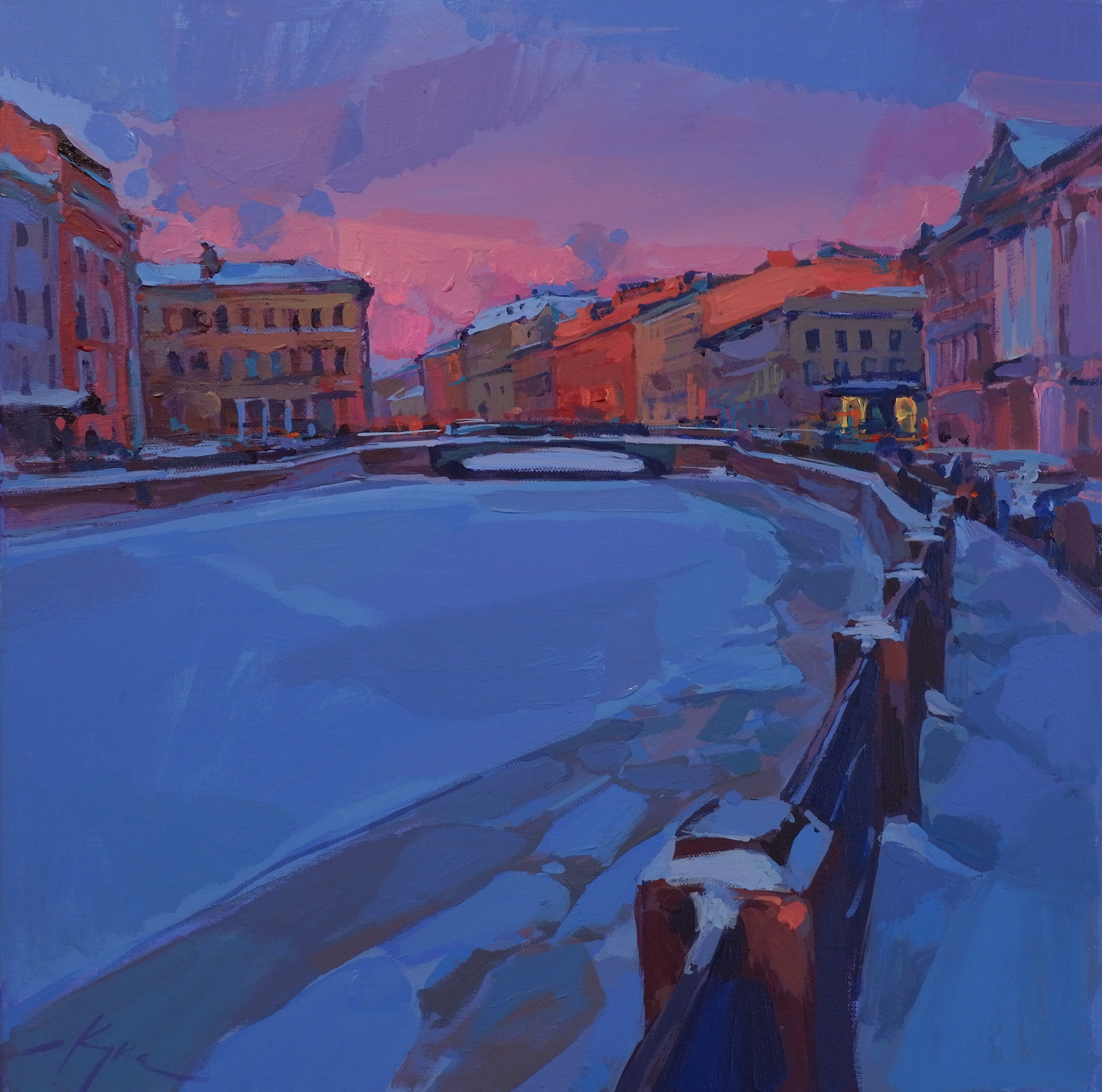 Город. Художник Денис Куксов