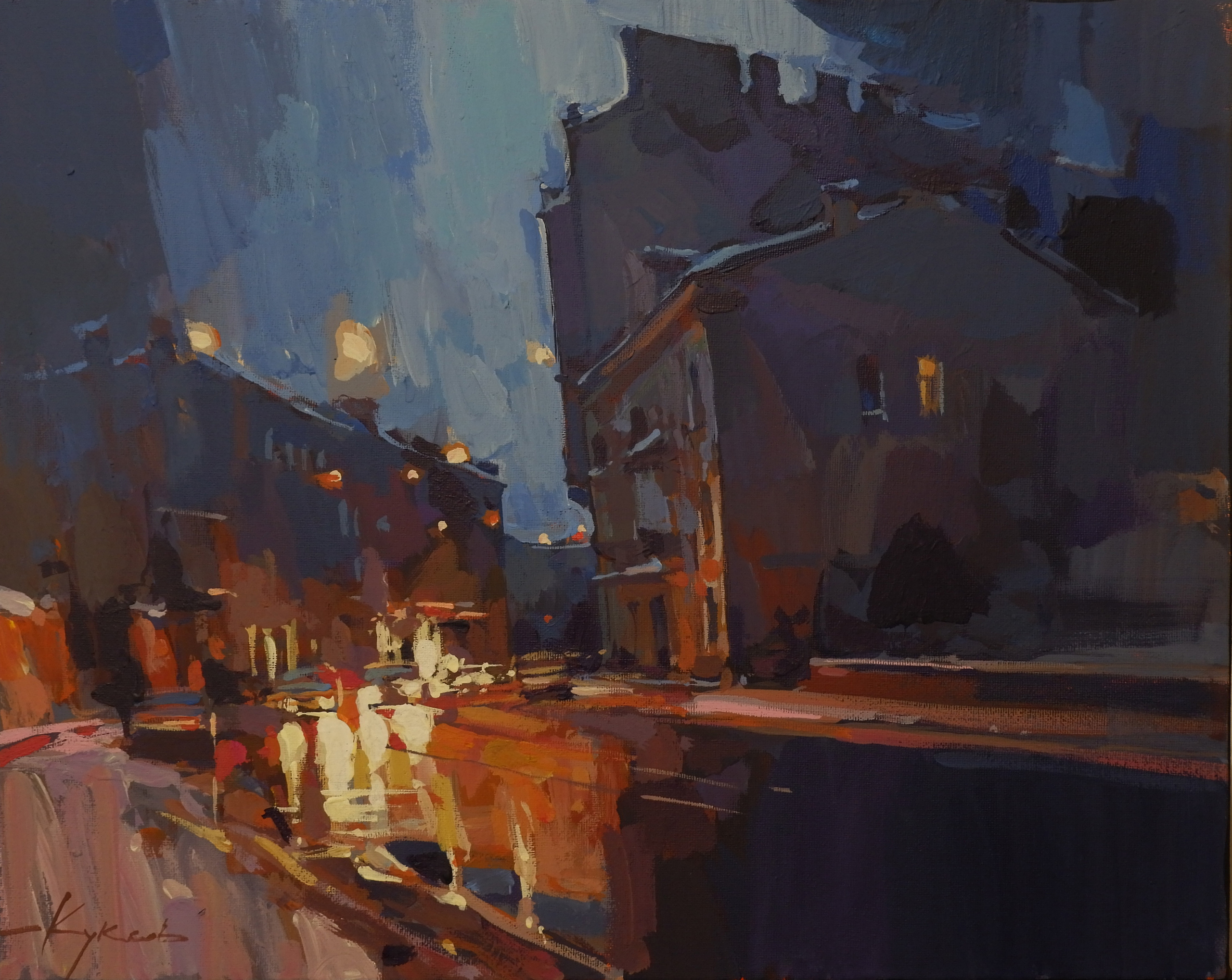 Город. Художник Денис Куксов