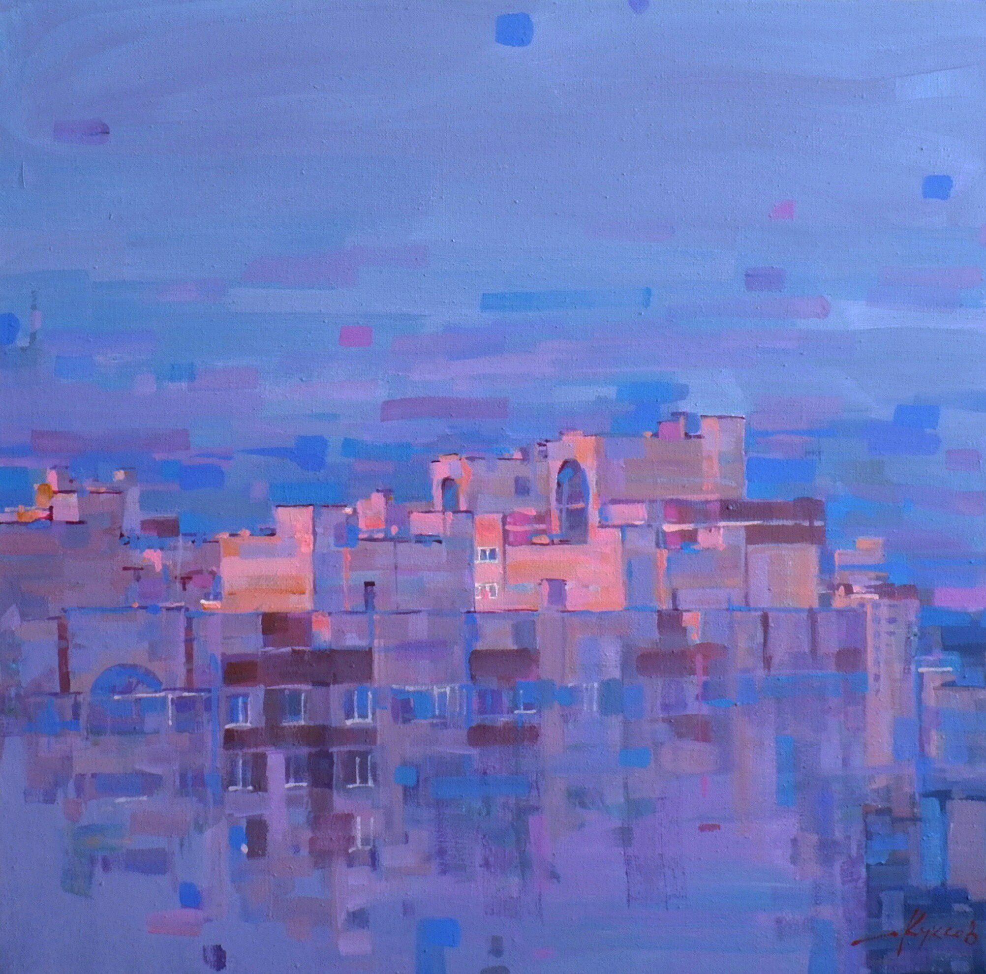 Город. Художник Денис Куксов