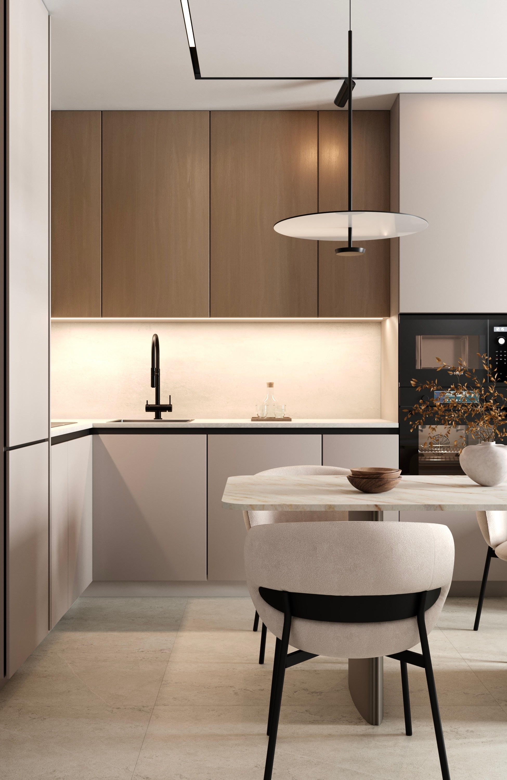 Light minimalistic interior 1. Cg artist Shchapov Dmitry