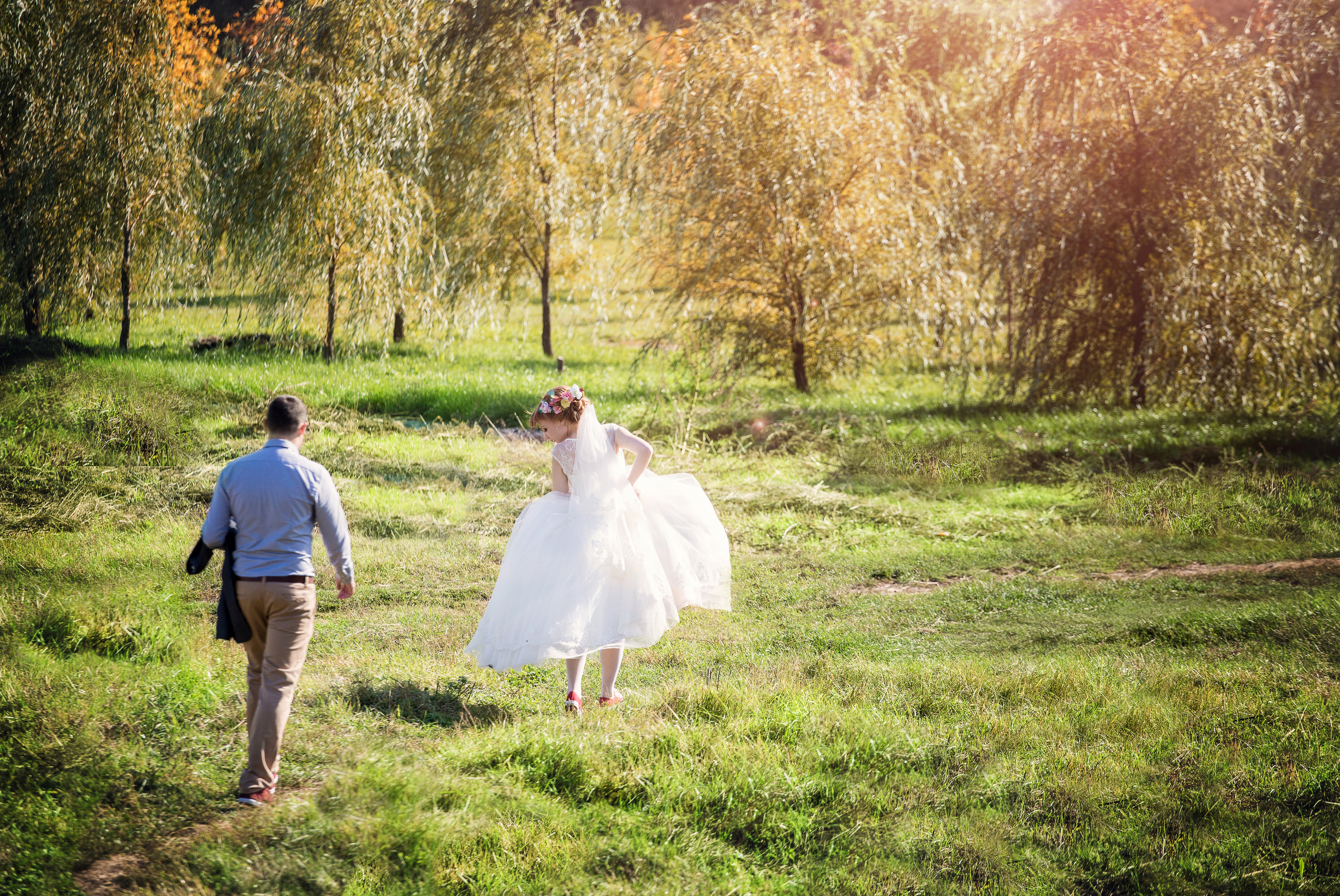 Свадебная прогулка в Царицыно в Москве