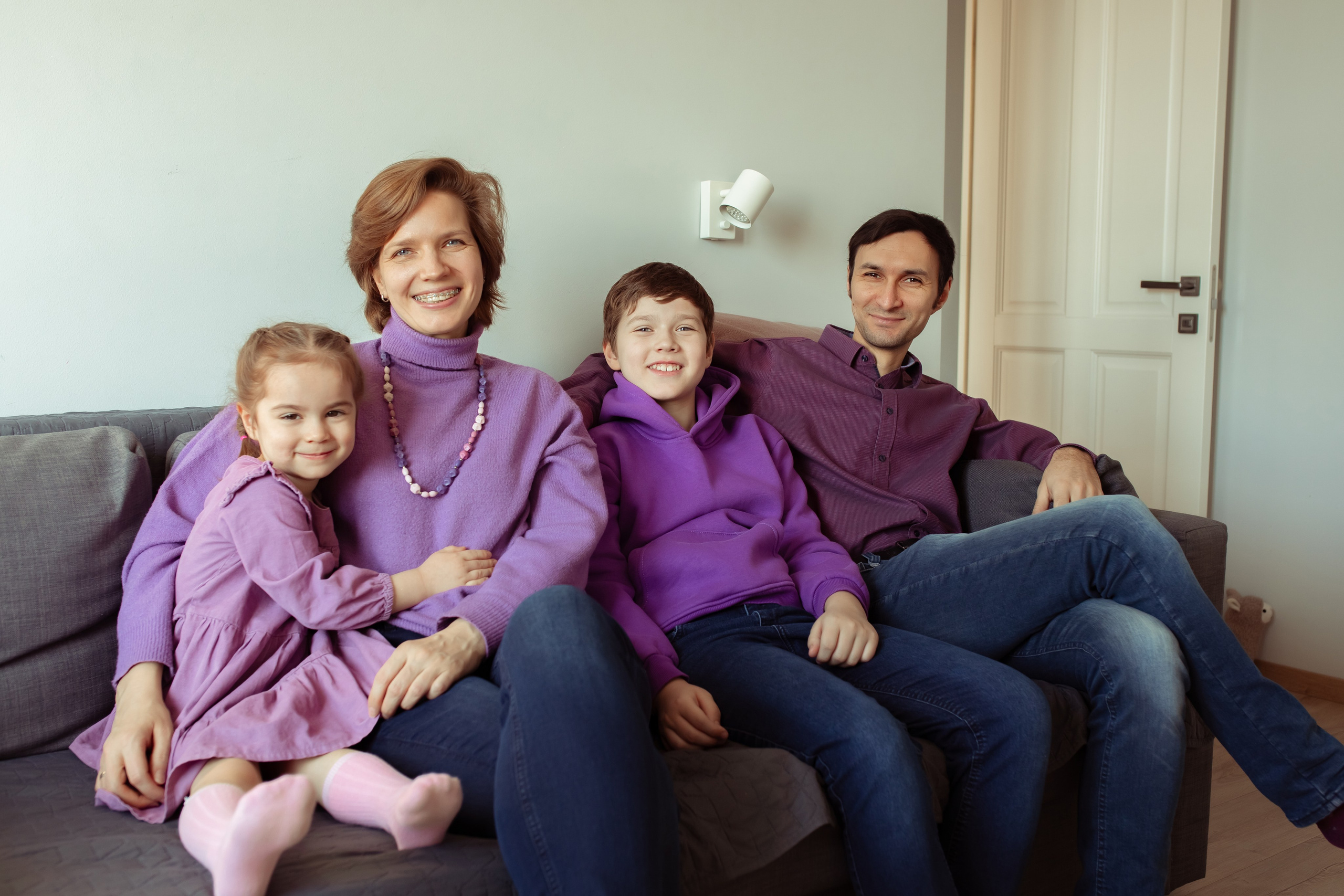 Александра, Максим, Евгений и Ксюша. Семейный и детский фотограф в Москве Дорогова Екатерина