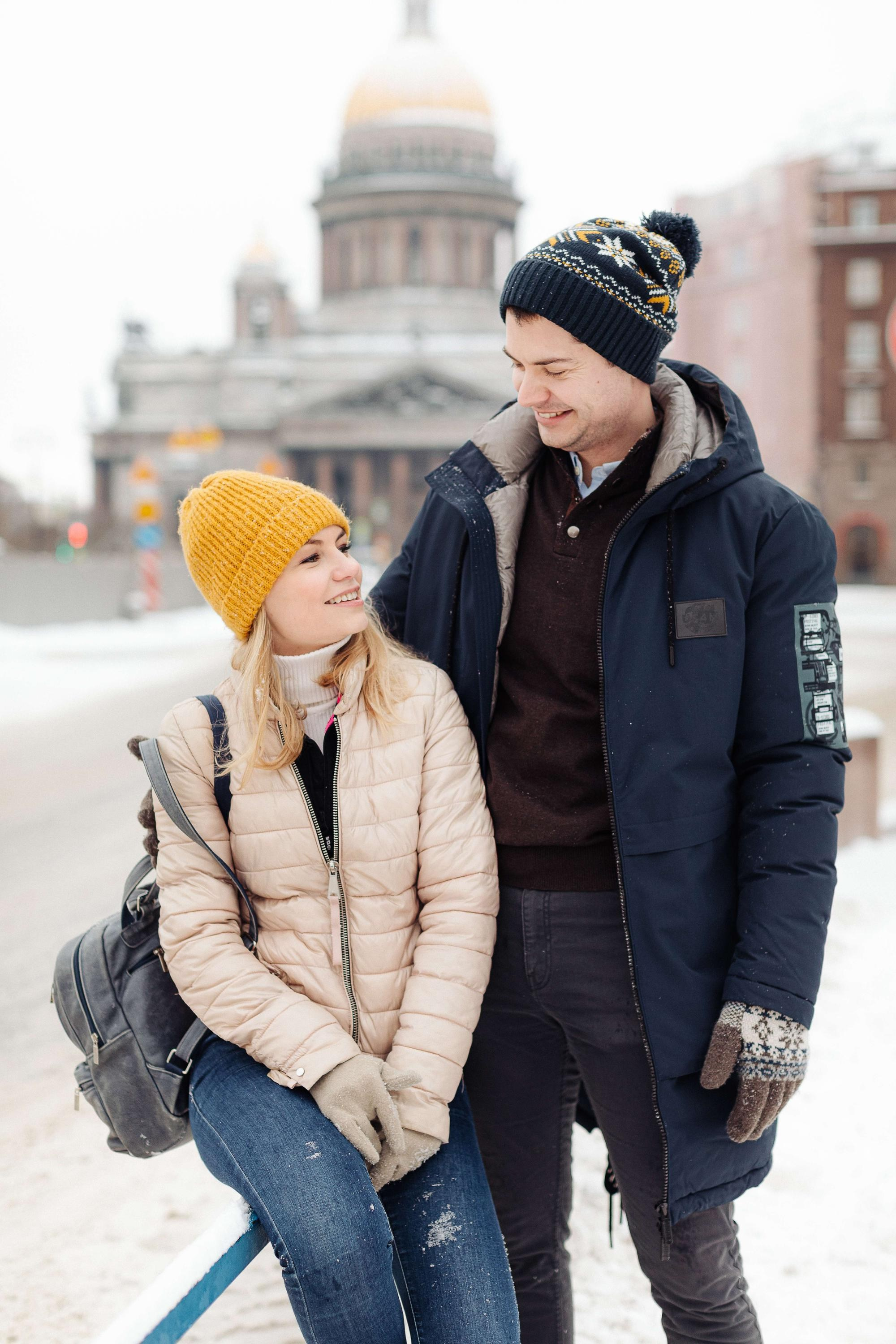 Фотосессия лав стори Андрея и Лизы в СПб