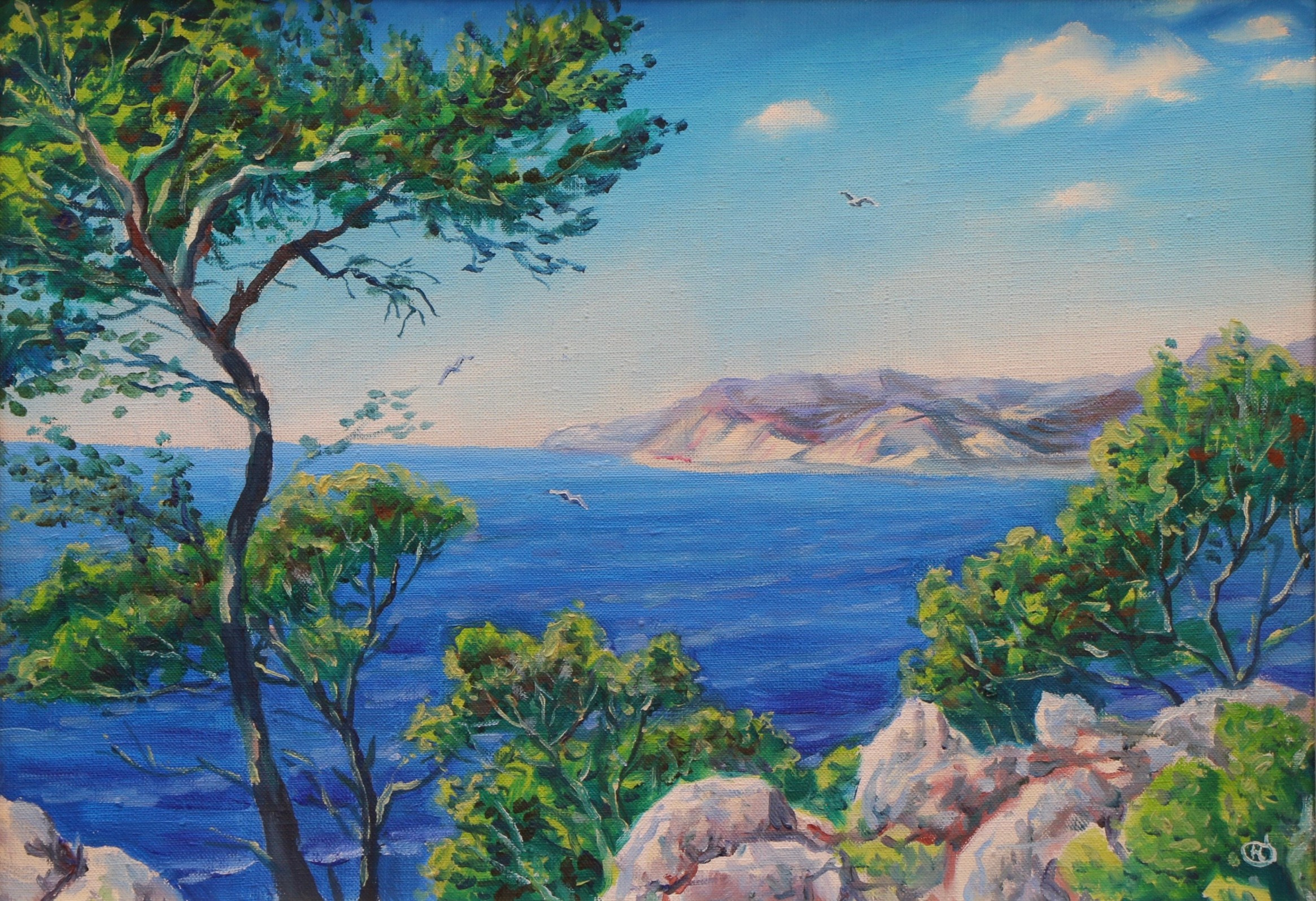 Крымский пейзаж. Продажа картин маслом на холсте в г. Ялта