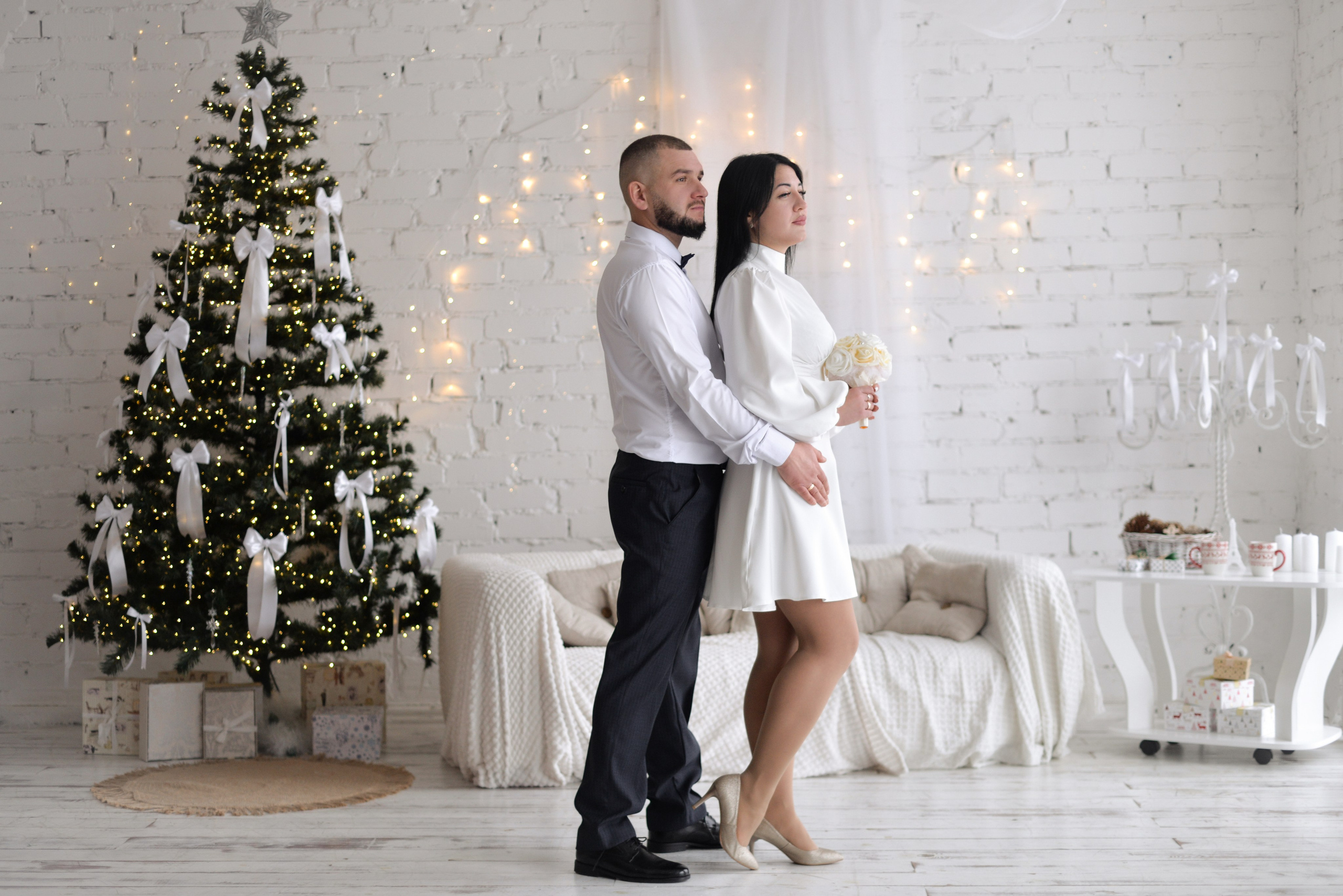 Настя и Сережа свадебная в студии. Семейный и свадебный фотограф Галина Абакумова, фотосессии в Белгороде