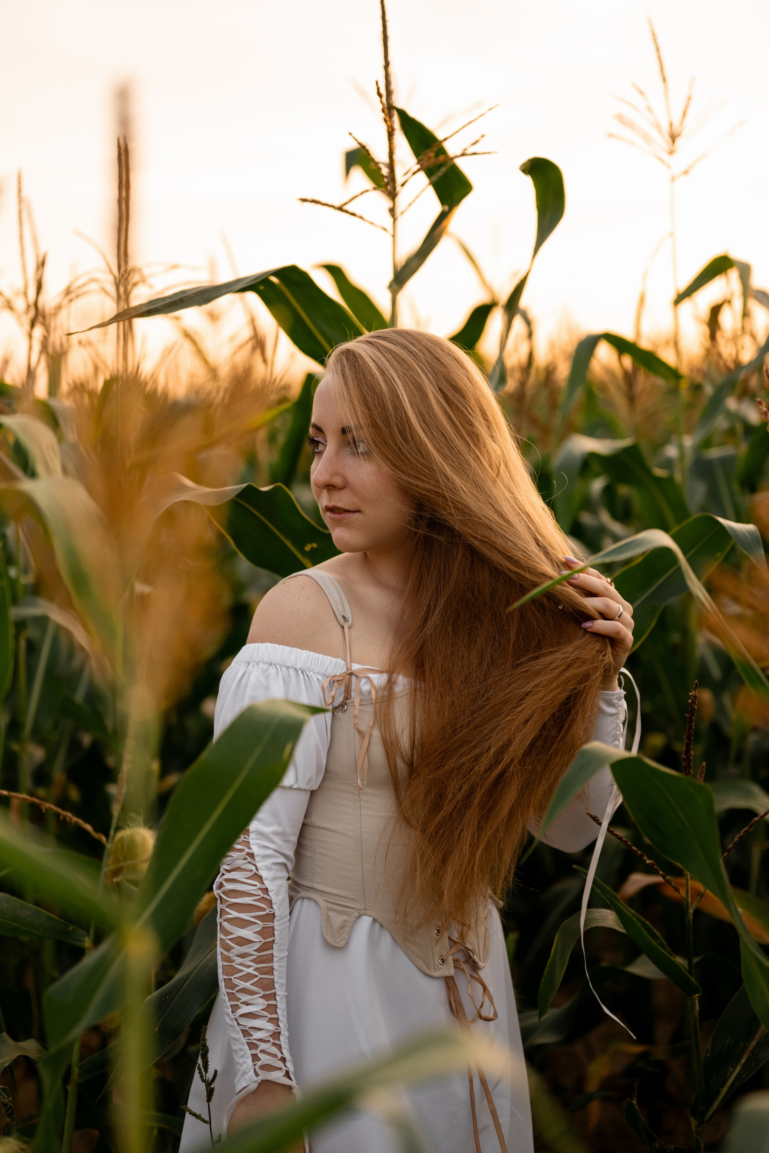 Алена. Кукурузное поле. Свадебный и семейный фотограф в СПб Валерия Фомичева