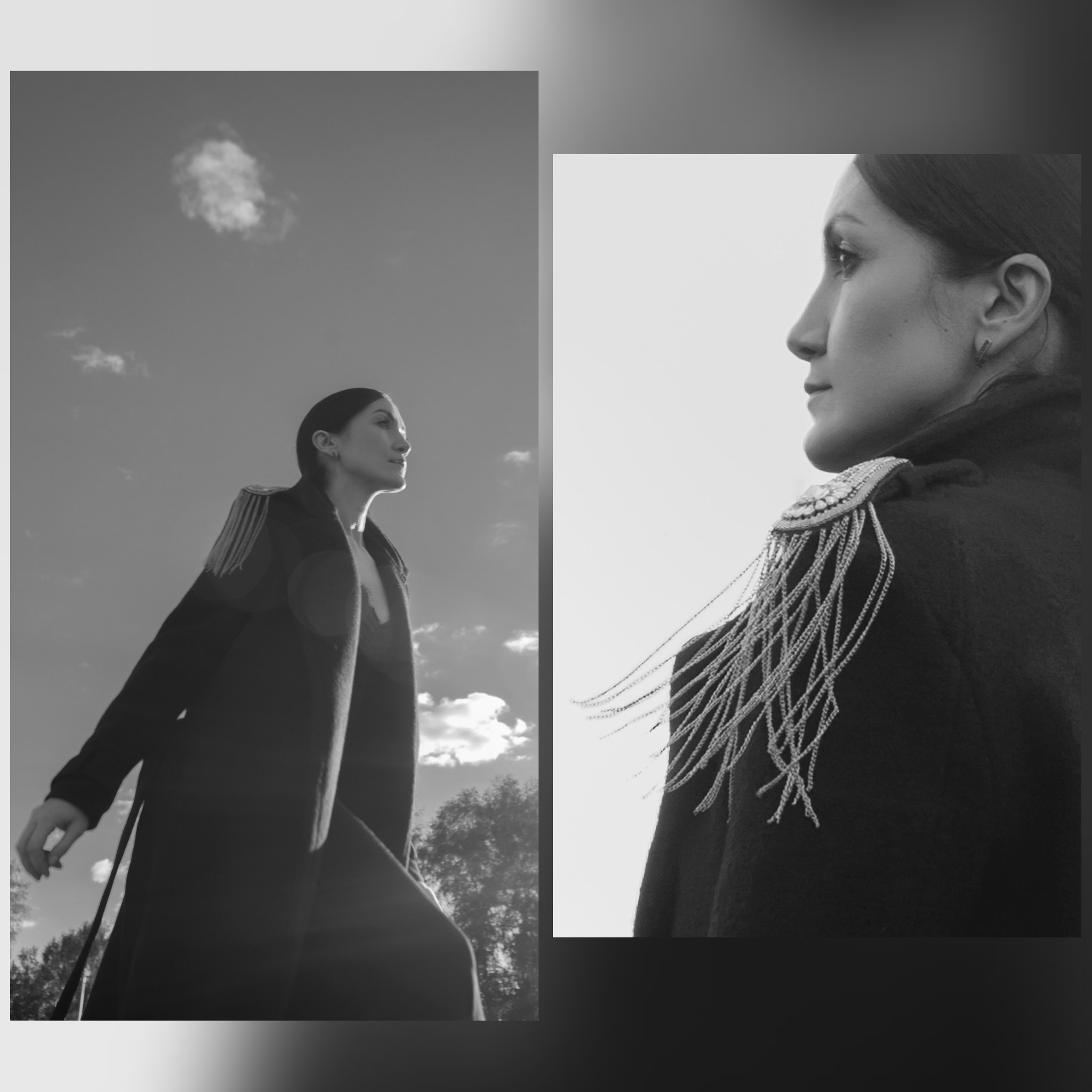 необычное фото девушки в поле