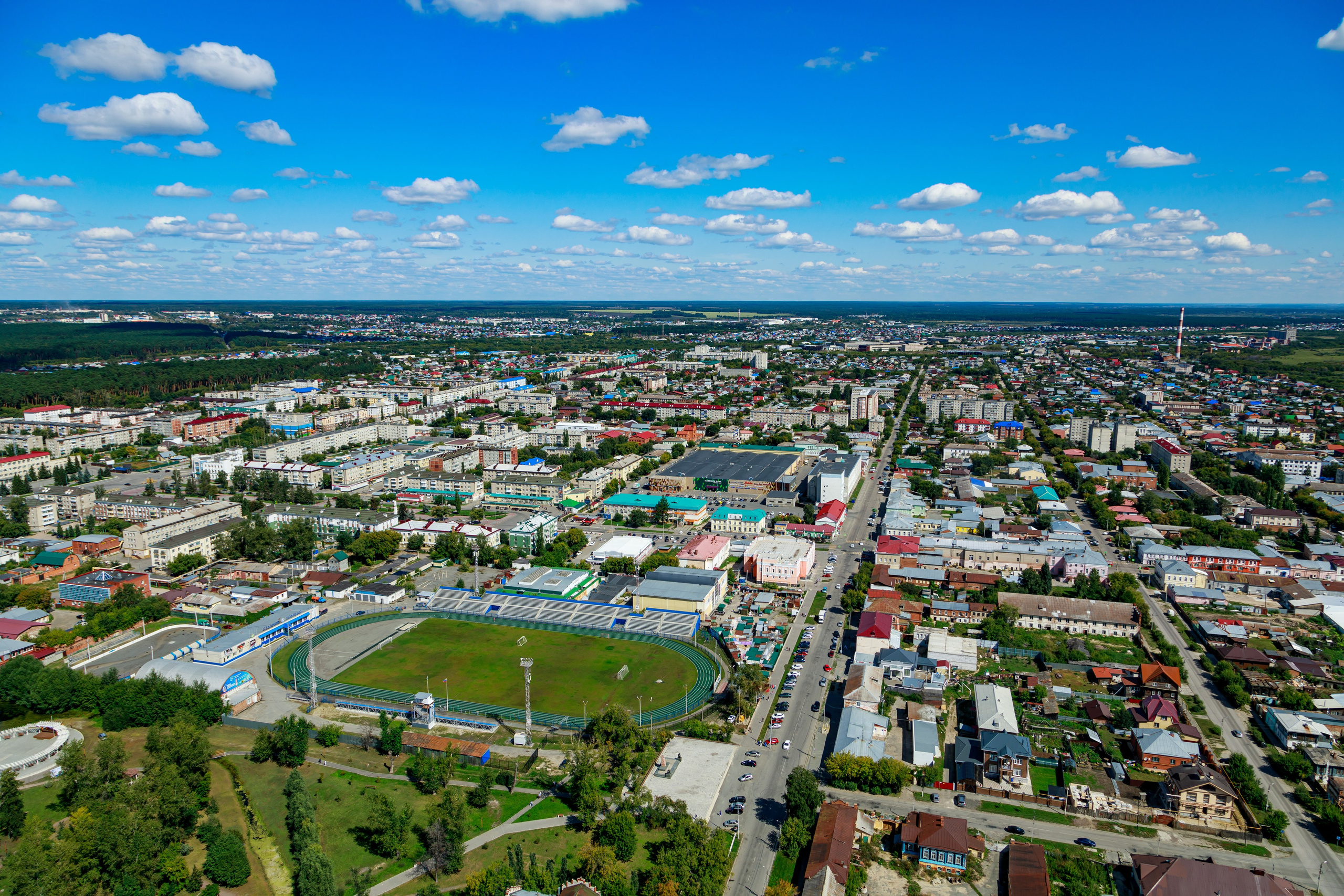 Город с высоты птичьего полёта. Фотограф Андрей Гузеев