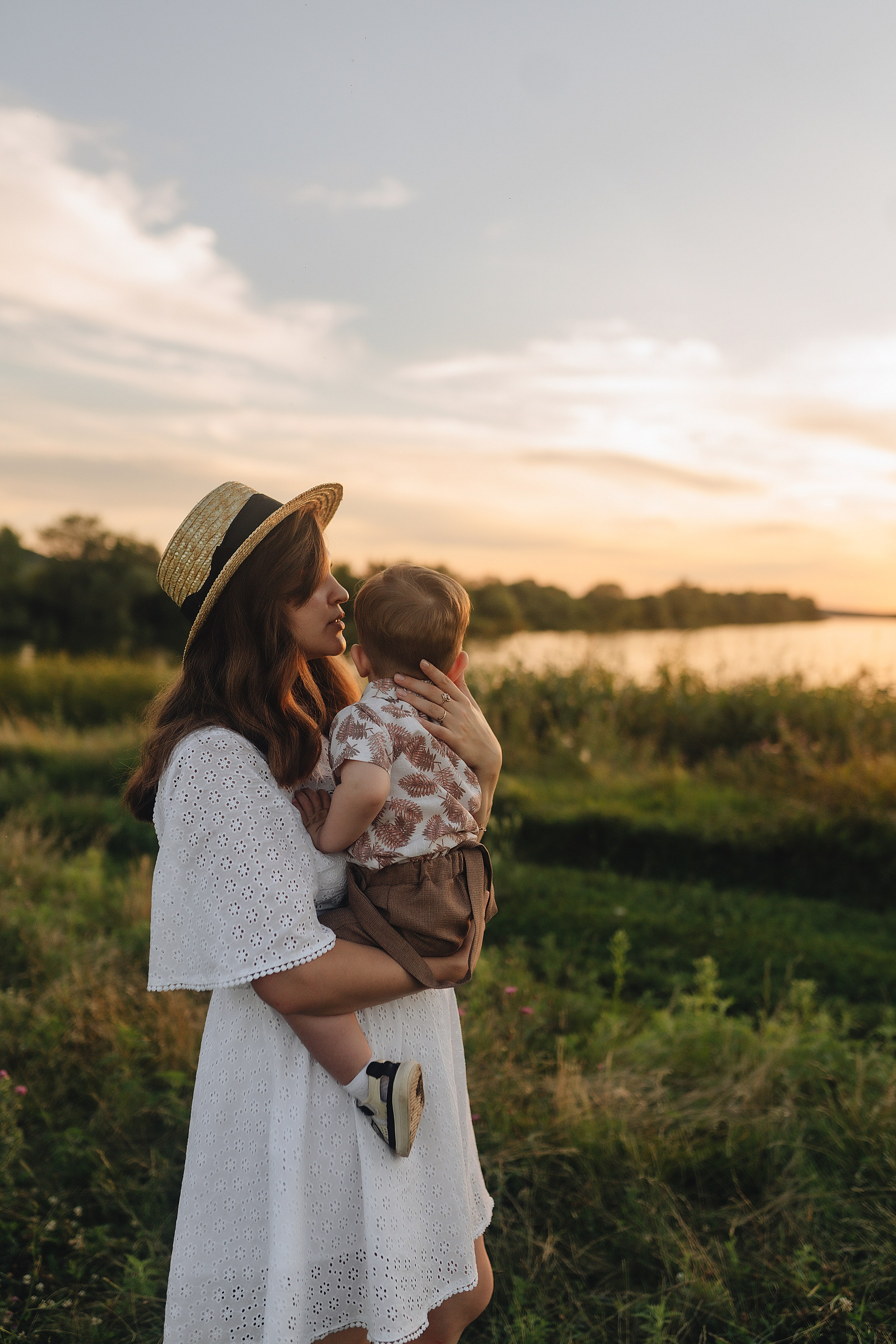 Светлана, Сергей и Женя | Семейная съемка на закате. Фотограф Карина Шмулёва. Воронеж и область