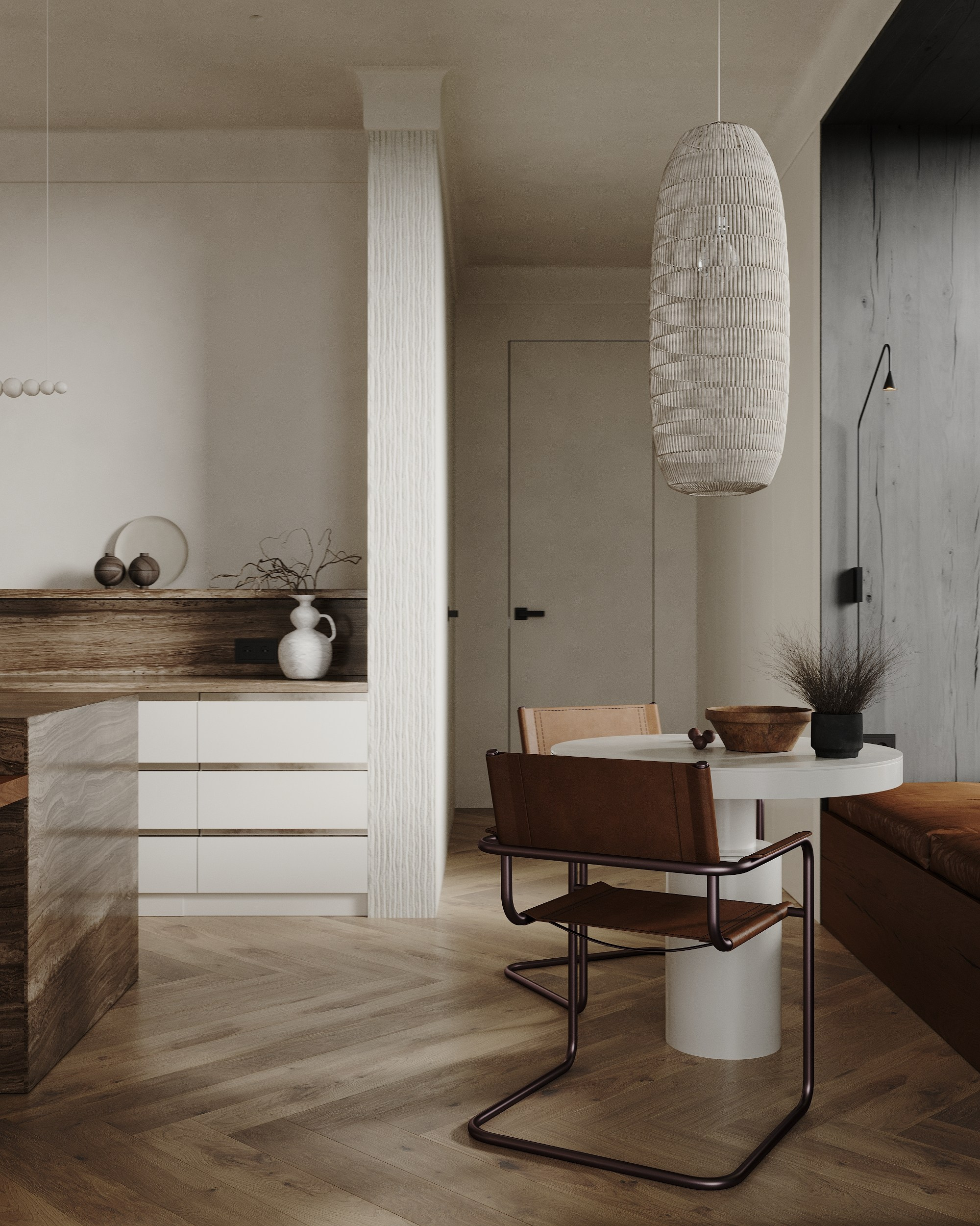 Кухня-гостиная. 3d визуализатор Валерия Романова