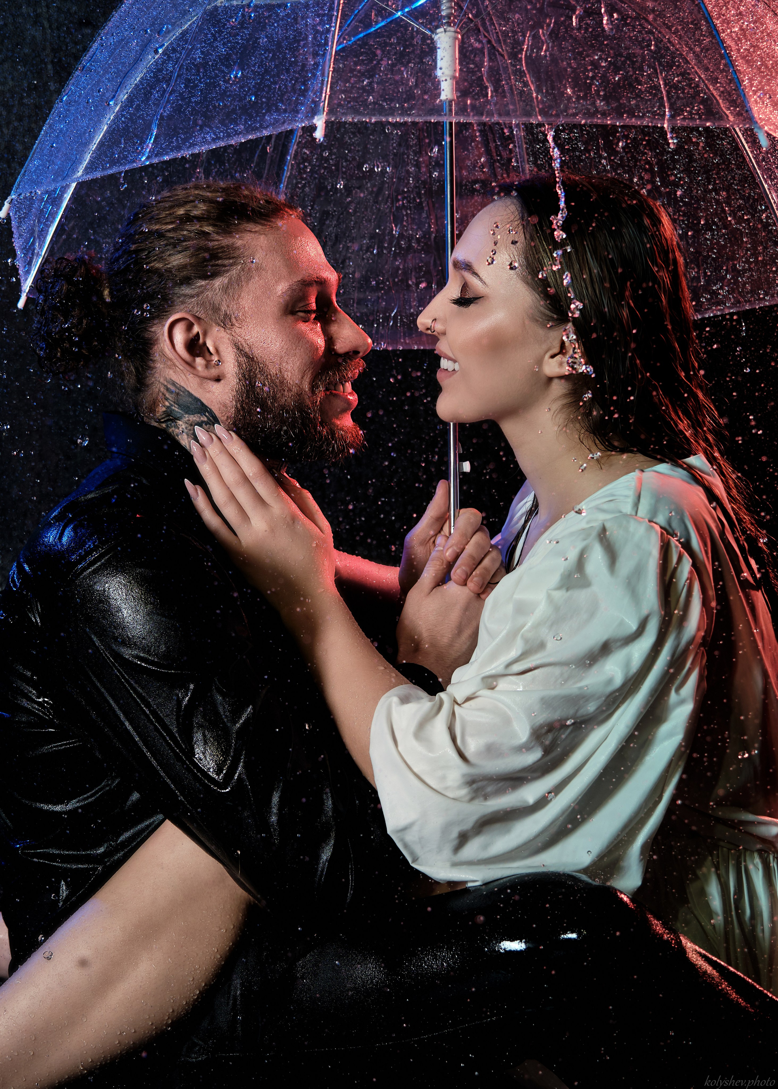 love story под дождём в студии