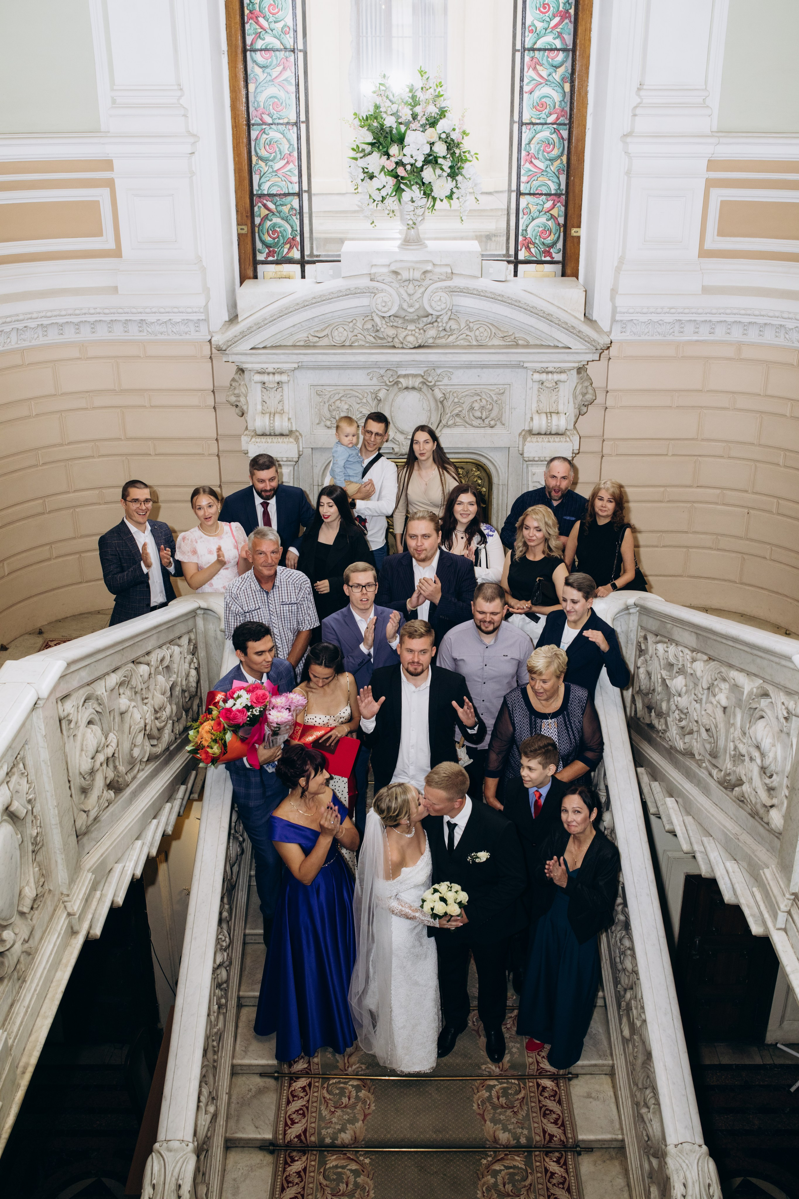 Свадебная регистрация в Загсе на Английской Набережной в Санкт-Петербурге. Фотограф в Санкт-Петербурге Разиля Идиятуллина