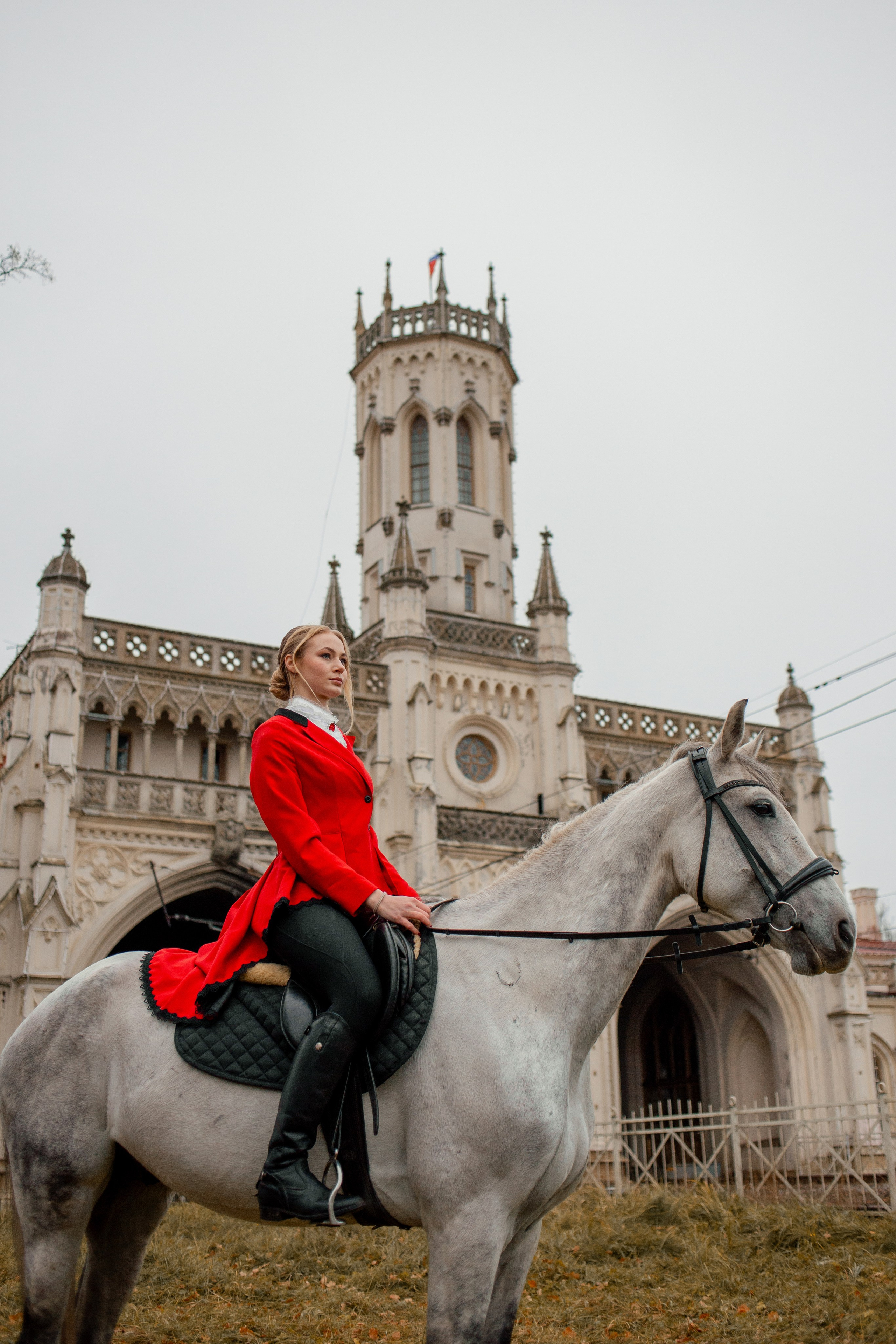 Настя и орловский рысак Павел