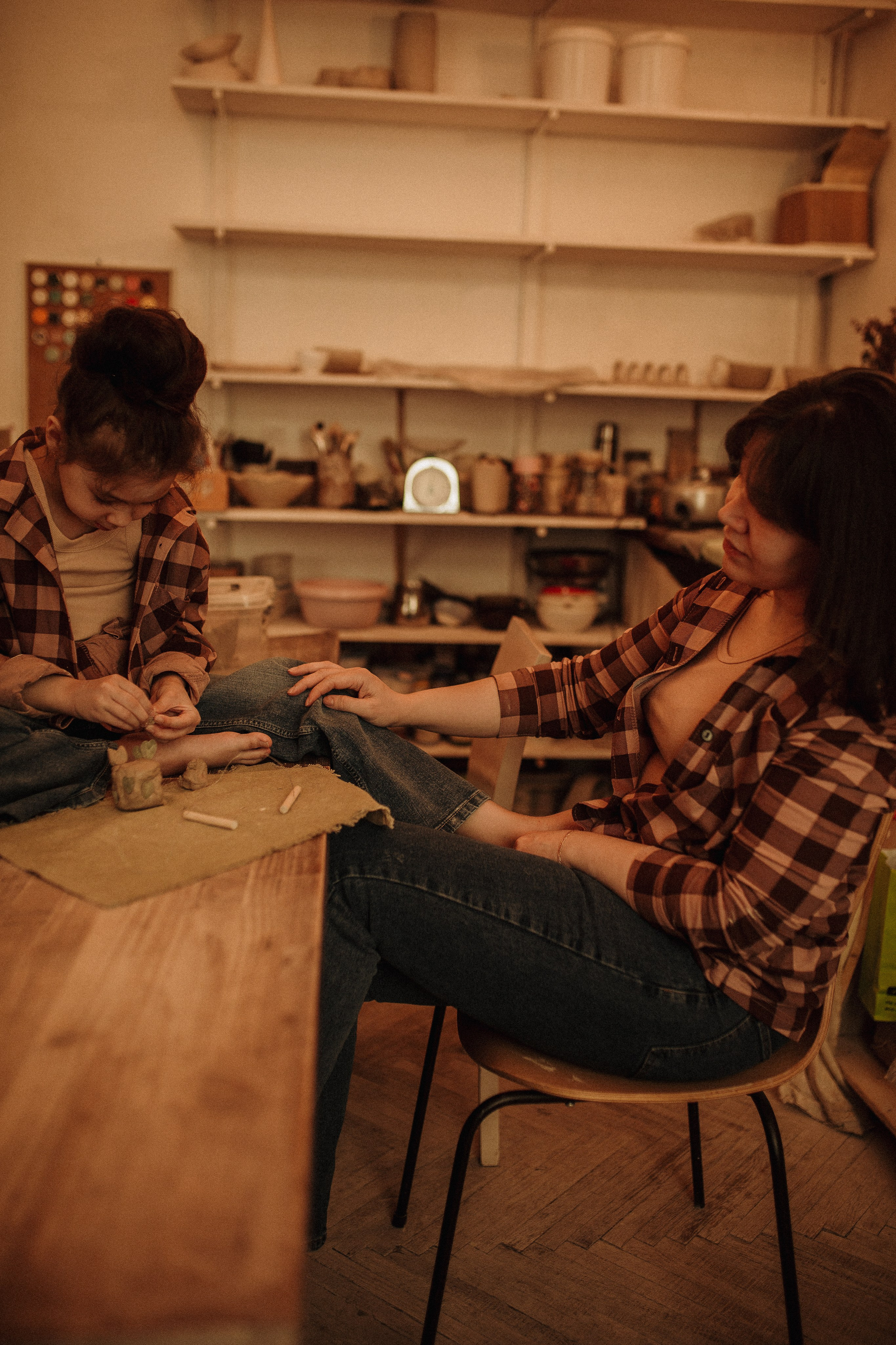 Дина & София гончарная. Семейный и Свадебный фотограф в Санкт-Петербурге Плохая Екатерина