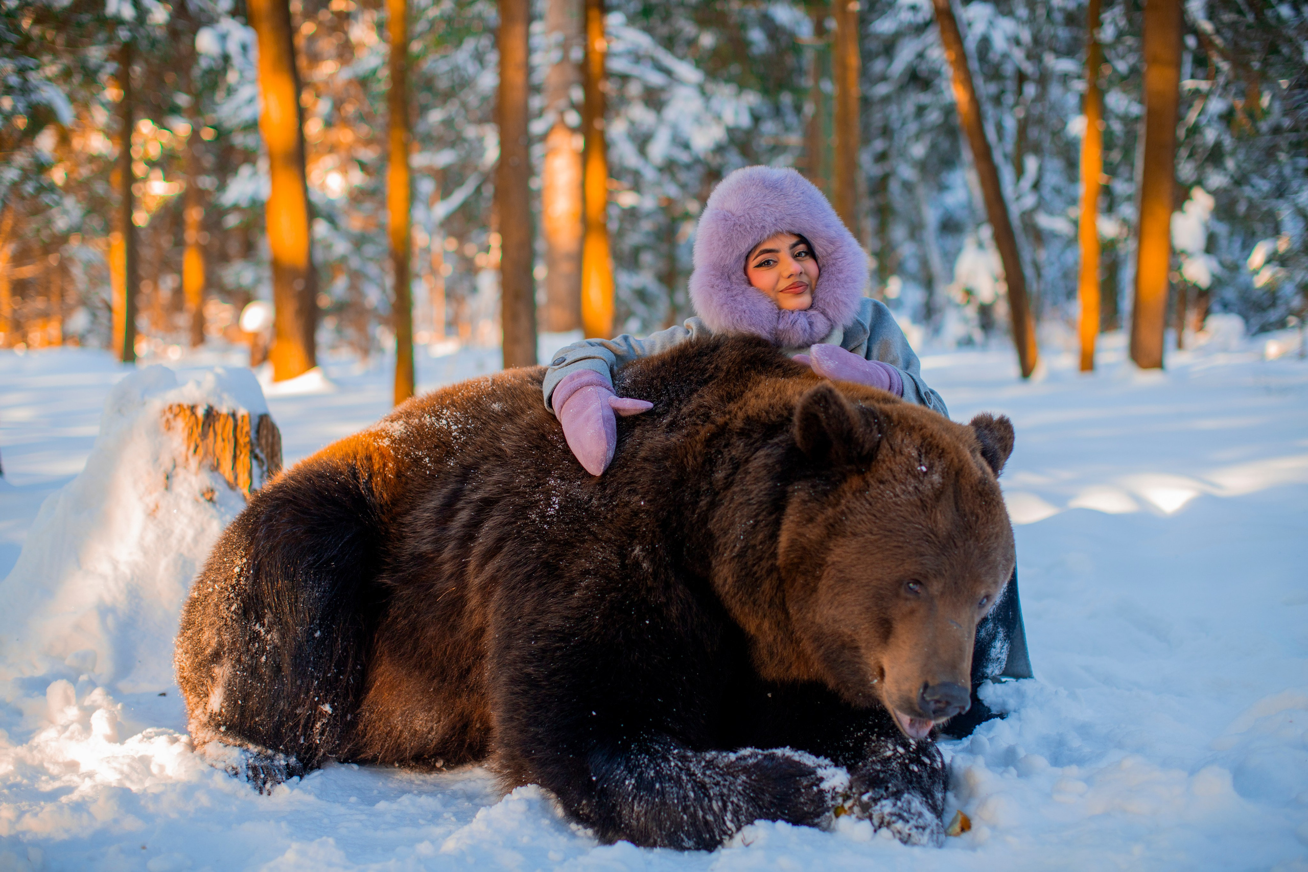 С медведем. Фотограф в Москве и в Московской области Сандра