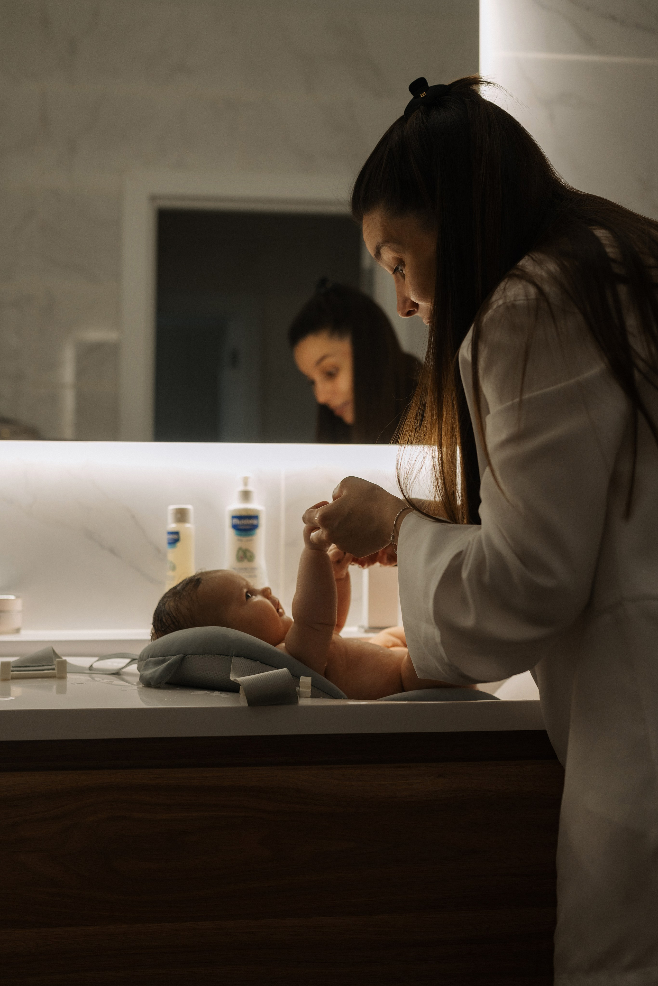 Утренние процедуры. Семейный фотограф в Москве Анастасия Скоголева