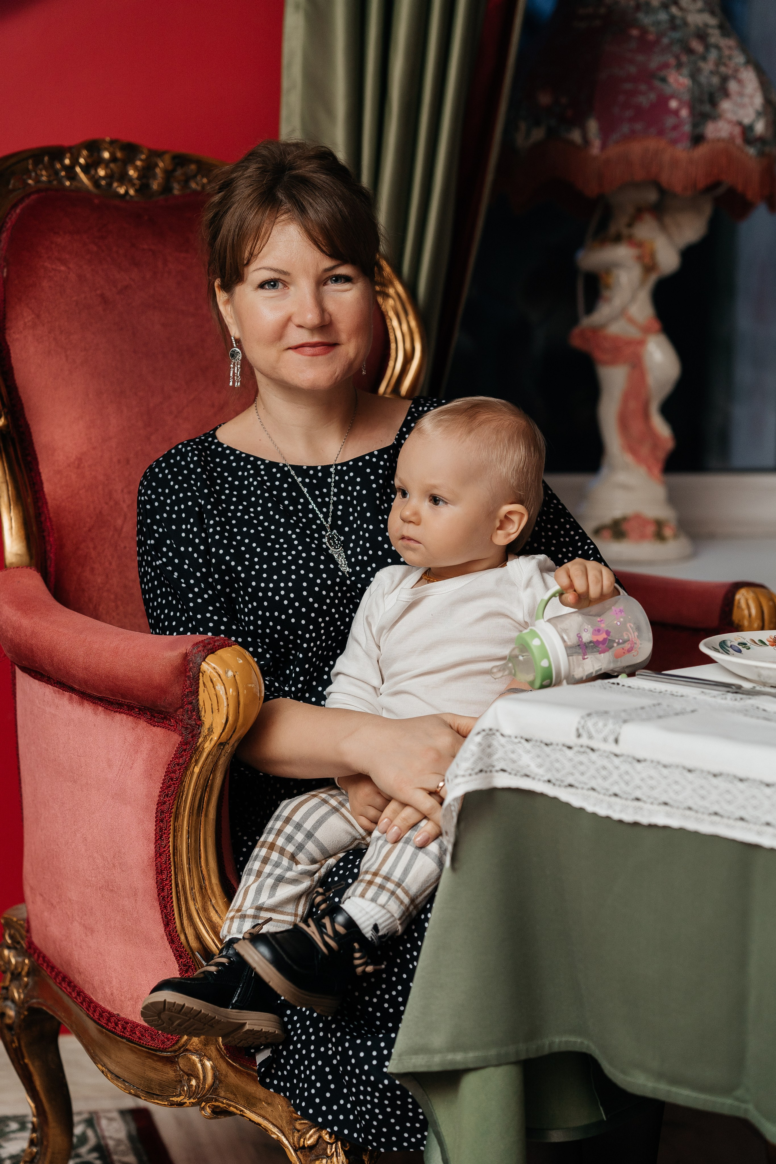 1 годик. Ресторан Русский дворик. Семейный и детский фотограф в Сергиев Посаде, Хотьково Якимчук Любовь