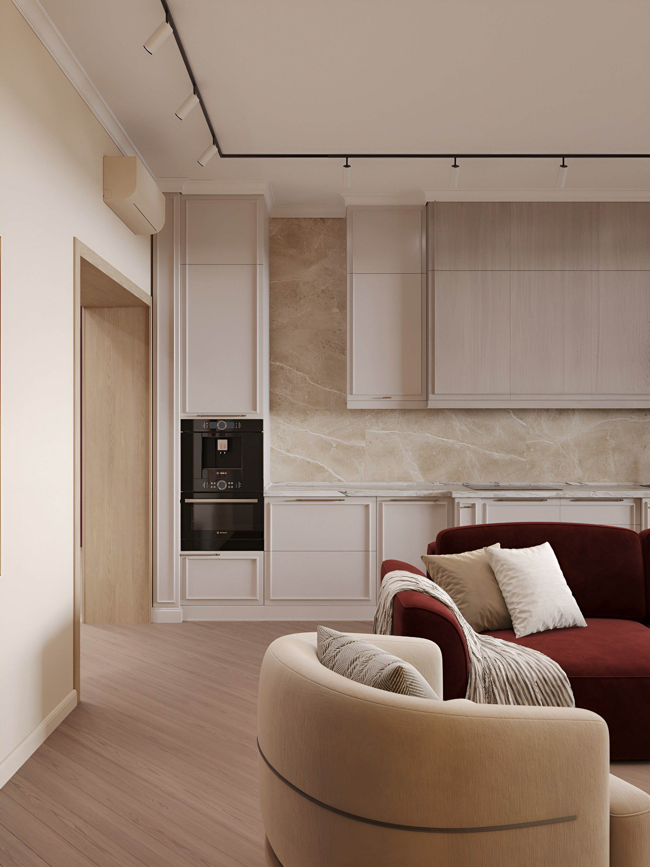 Кухня-гостиная. 3D Визуализация интерьеров жилых и коммерческих помещений