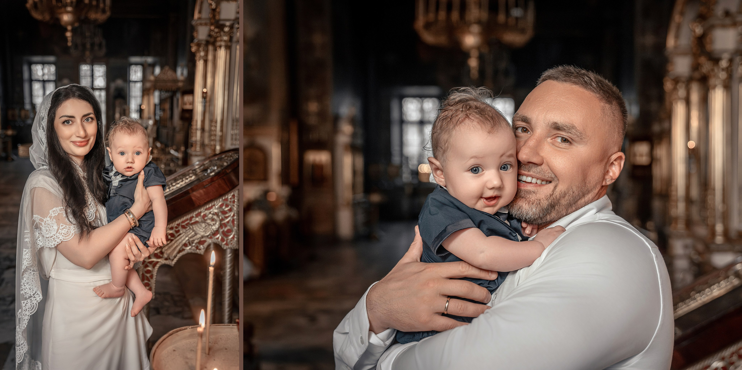 Крещение Гордея в Храме Воскресения Словущего в Даниловской Слободе, фотограф на крещение, видеосъемка таинства